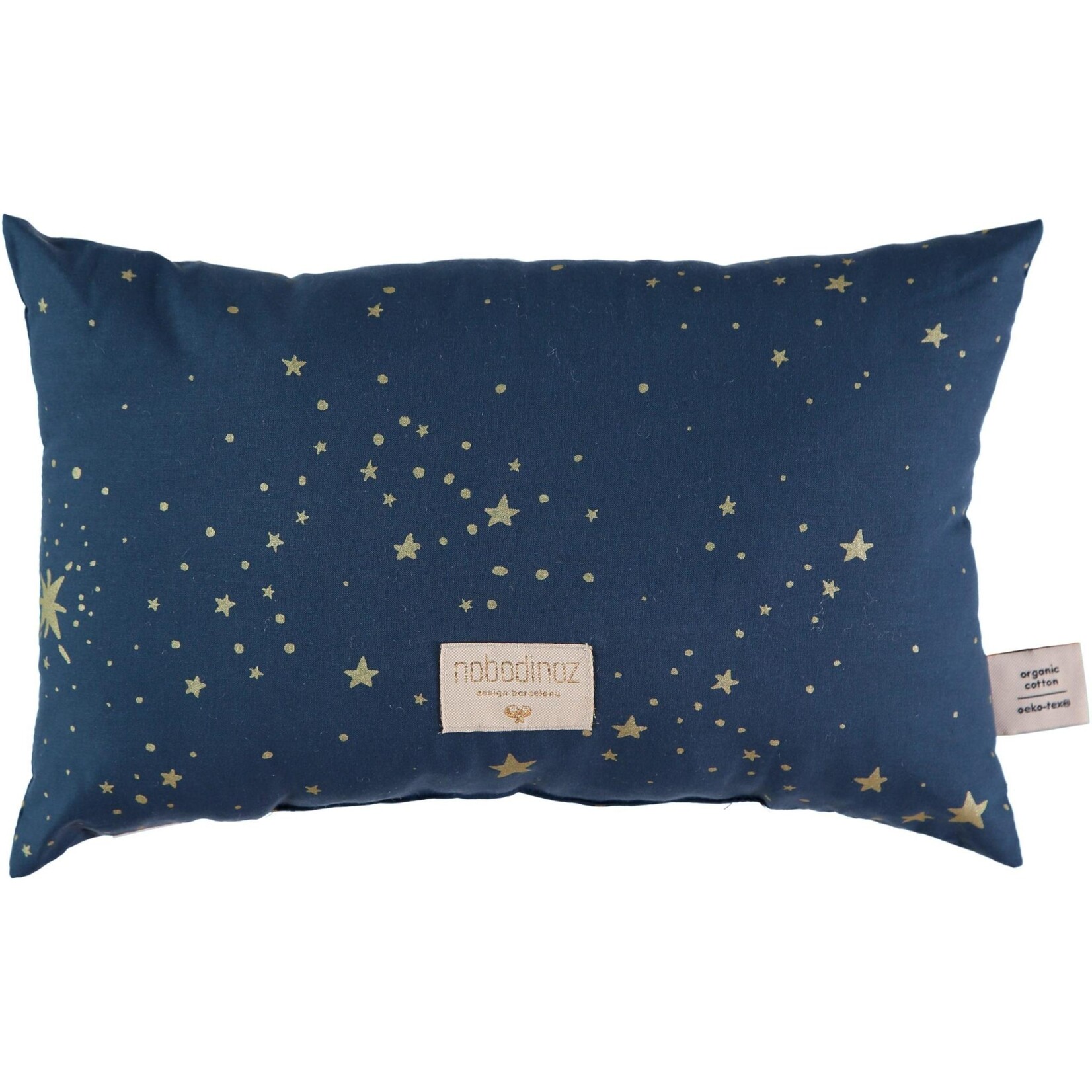Nobodinoz Laurel Petit Coussin 22x35 cm Gold Stella Night Blue