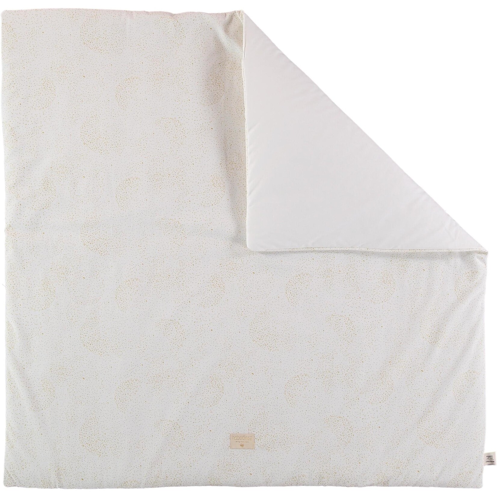 Nobodinoz Colorado Tapis de Jeux Carré Gold Bubble White 100x100 cm