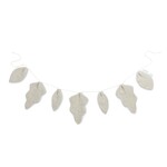 Nobodinoz Guirlande Décorative Feuilles Leaf Lin Français Greige 128 cm