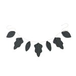 Nobodinoz Guirlande Décorative Feuilles Leaf Lin Français Green Blue 128 cm