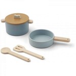Liewood Antonio Play Cooking Set Cuisine en Bois Blue Multi Mix