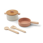 Liewood Antonio Play Cooking Set Cuisine en Bois Rose Multi Mix