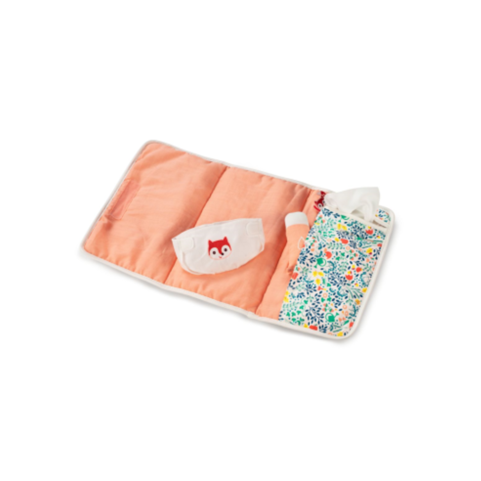 Lilliputiens Set Tapis à Langer pour Poupée + Accessoires Flowers