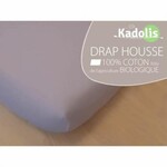 Kadolis Drap Housse Bambou Green Clim Gris Clair 60x120 cm
