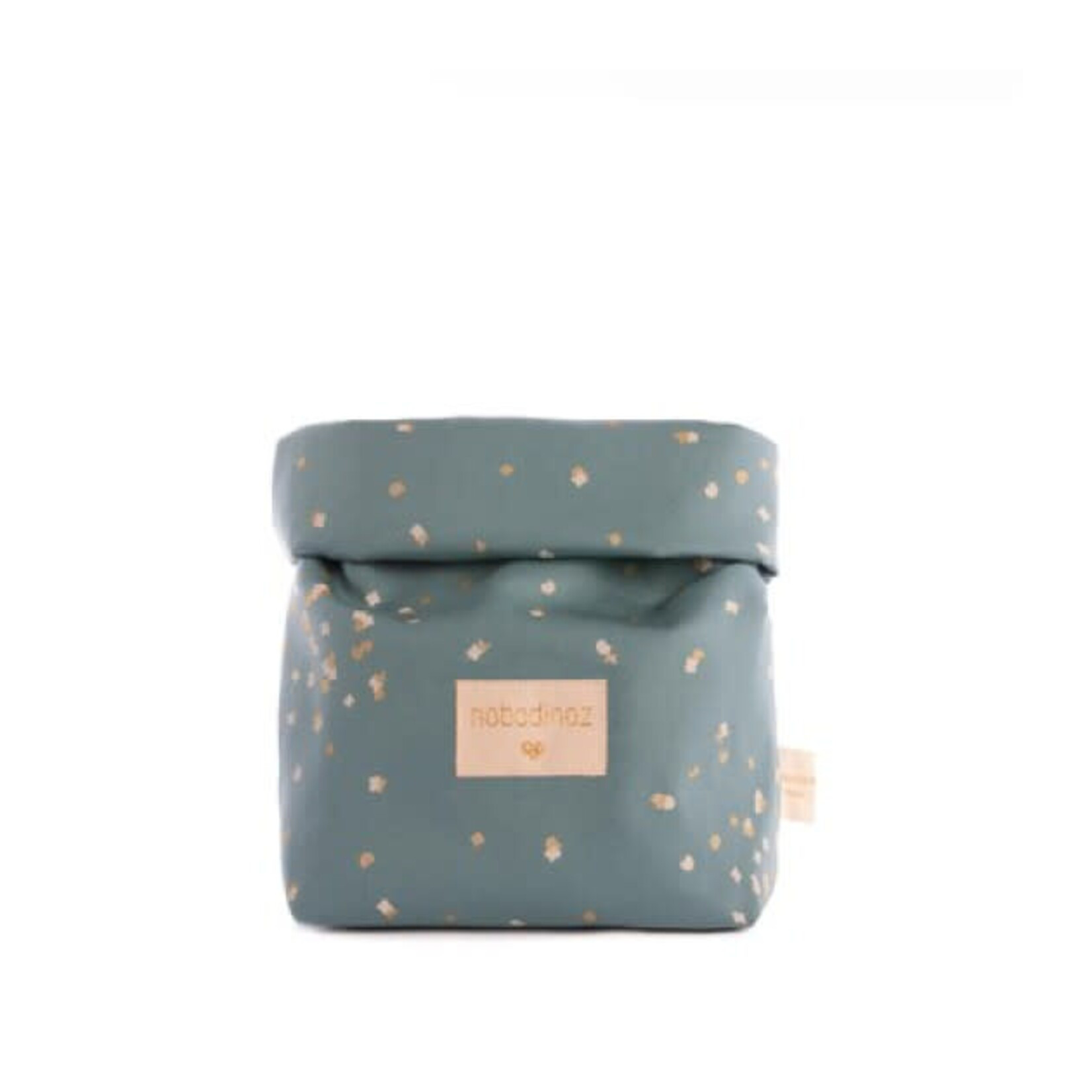 Nobodinoz Sac A Gouter Eco Lunch Too Cool Gold Confetti Magic Green