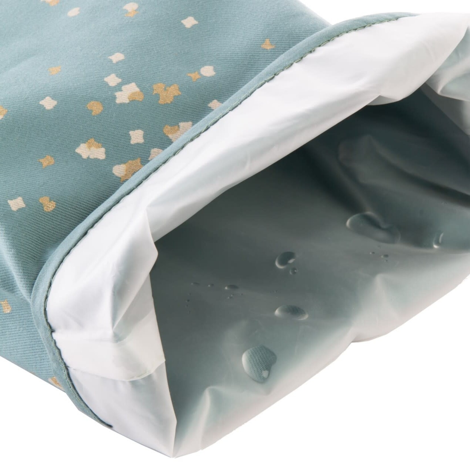 Nobodinoz Sac A Gouter Eco Lunch Too Cool Gold Confetti Magic Green