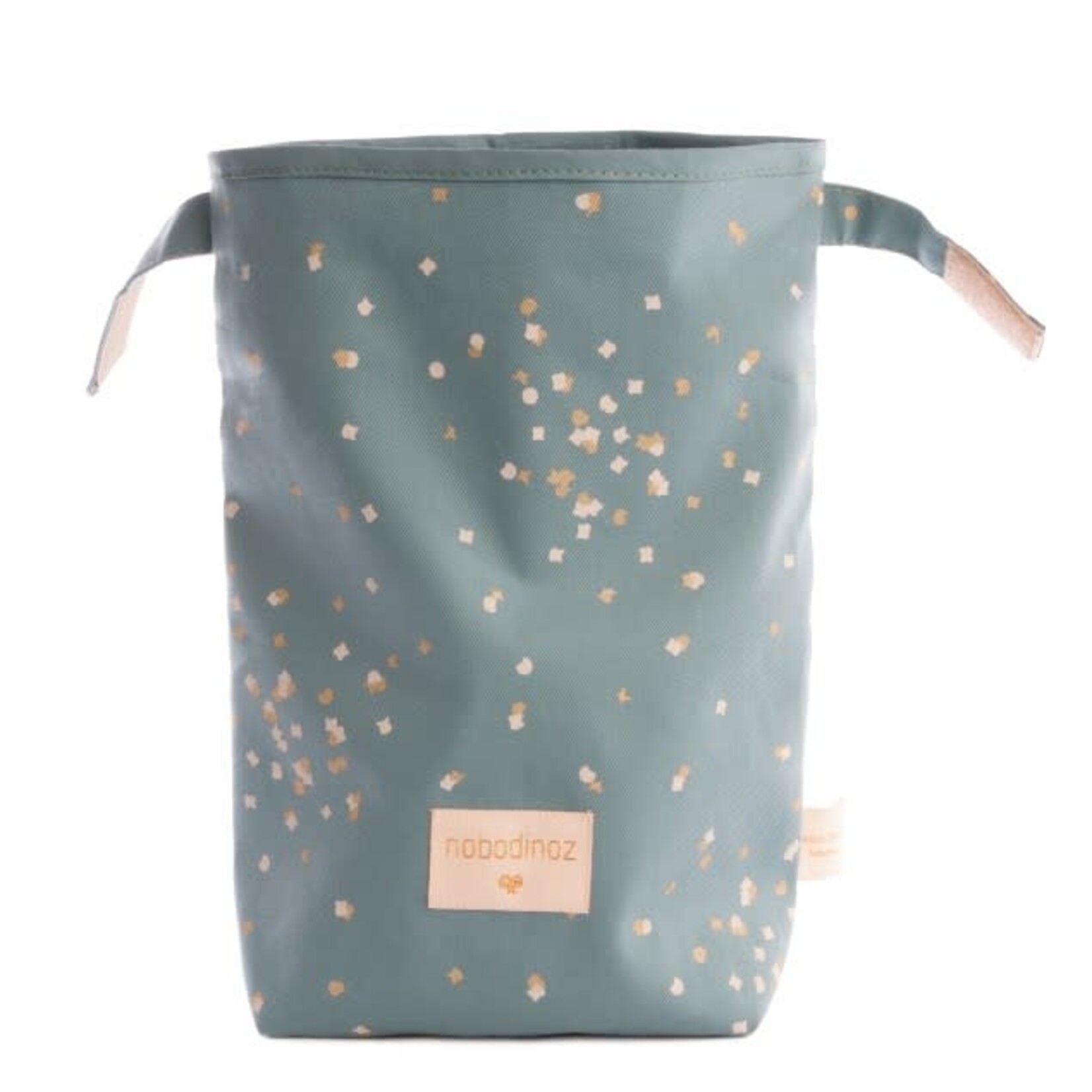 Nobodinoz Sac A Gouter Eco Lunch Too Cool Gold Confetti Magic Green