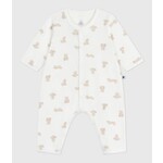 Petit Bateau Dors Bien Pyjama Sans Pieds Bébé Tubique Blanc Imprimé Oursons