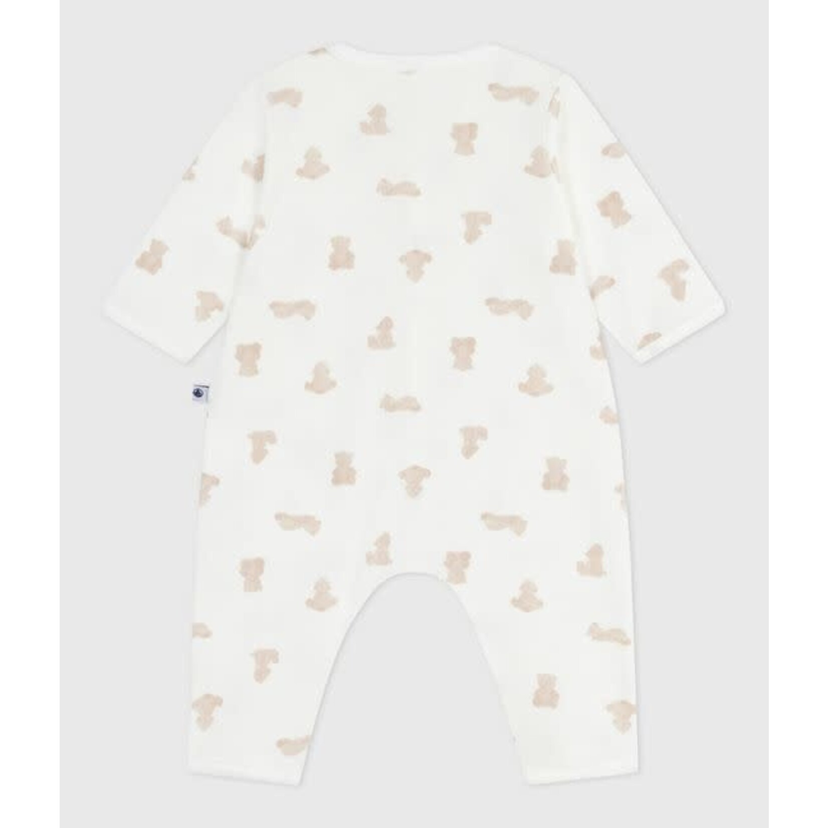 Petit Bateau Dors Bien Pyjama Sans Pieds Bébé Tubique Blanc Imprimé Oursons
