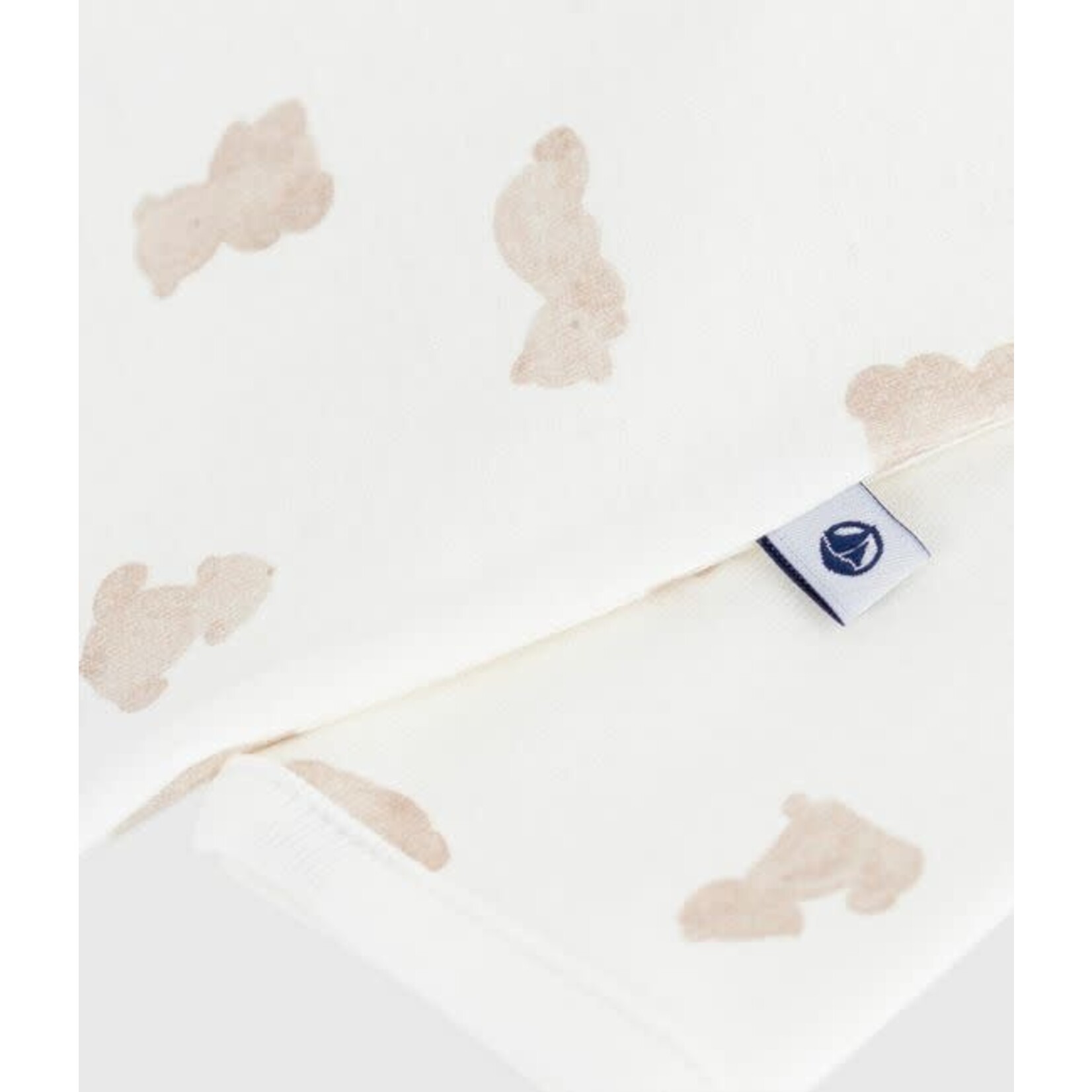 Petit Bateau Dors Bien Pyjama Sans Pieds Bébé Tubique Blanc Imprimé Oursons