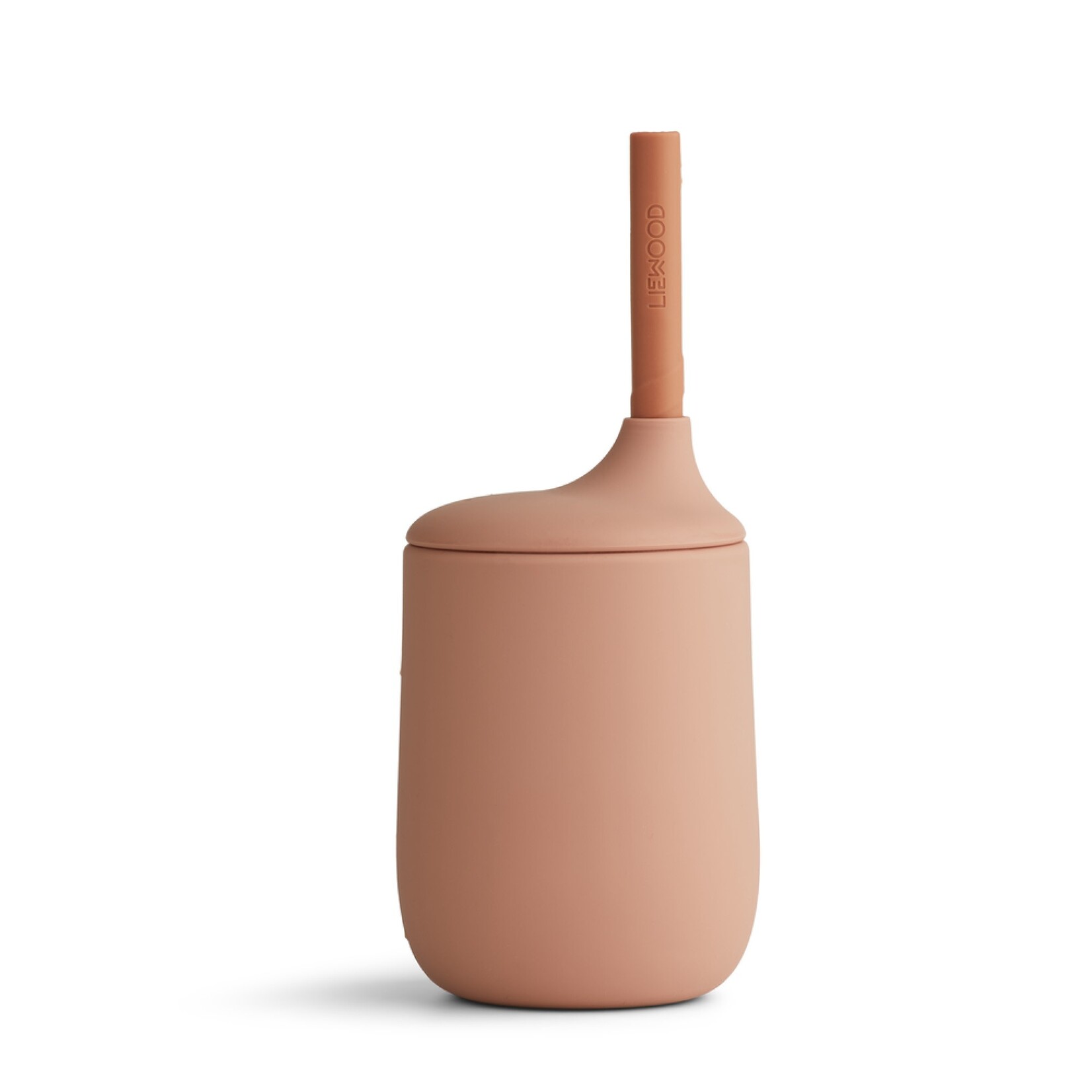 Liewood Ellis Gobelet Avec Paille En Silicone Dark Rose / Terracotta mix