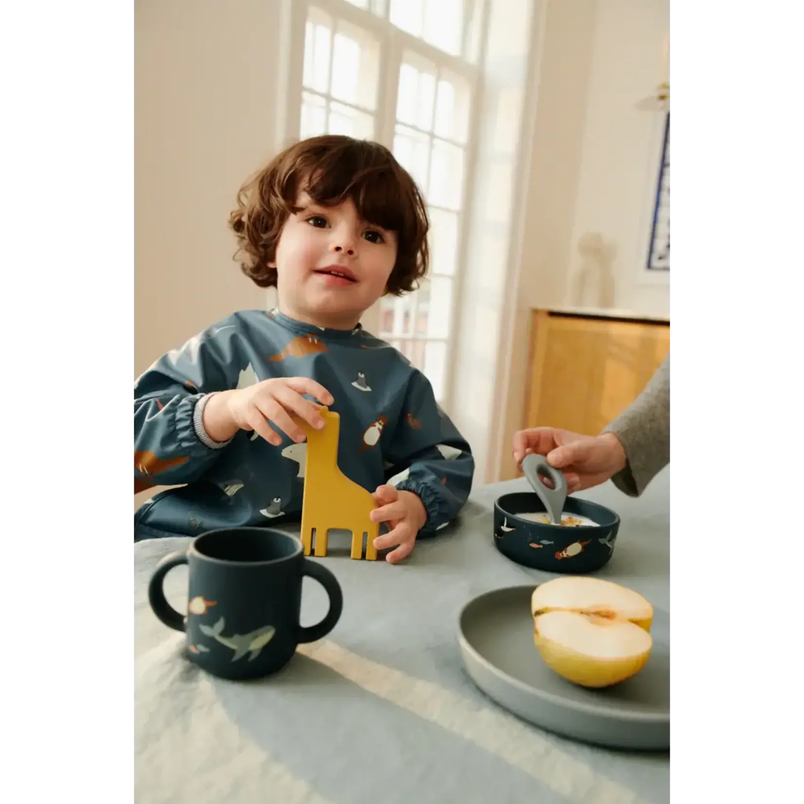 Liewood Vivi Set Repas Bébé en Silicone Arctic Sea / Ocean View