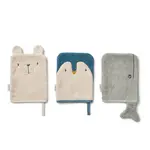 Liewood Sylvester Set 3 Gants de Toilette Arctic Sea / Ocean View