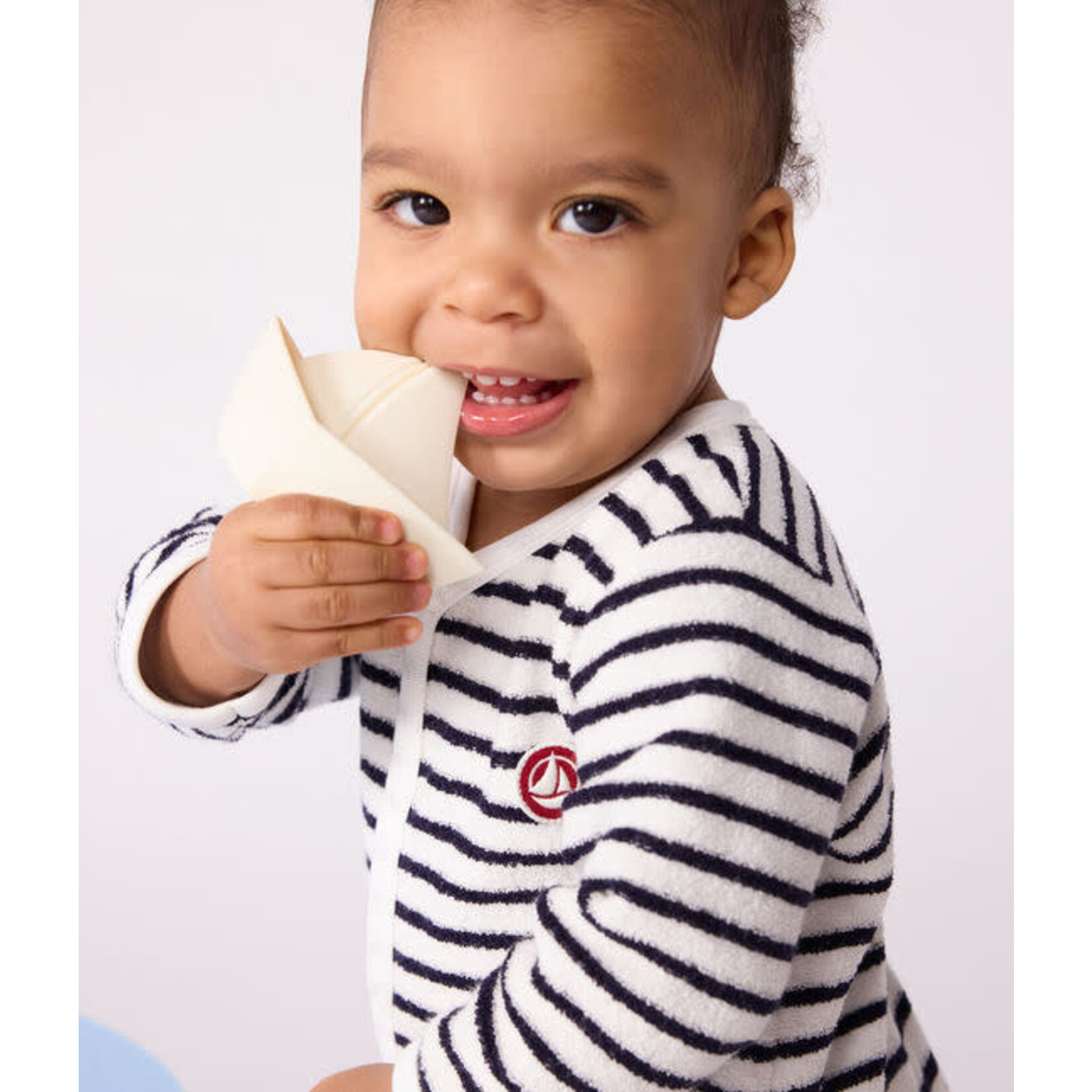 Petit Bateau Dors Bien Pyjama Bébé Sans Pieds Imprimé Marinière Coton Bio