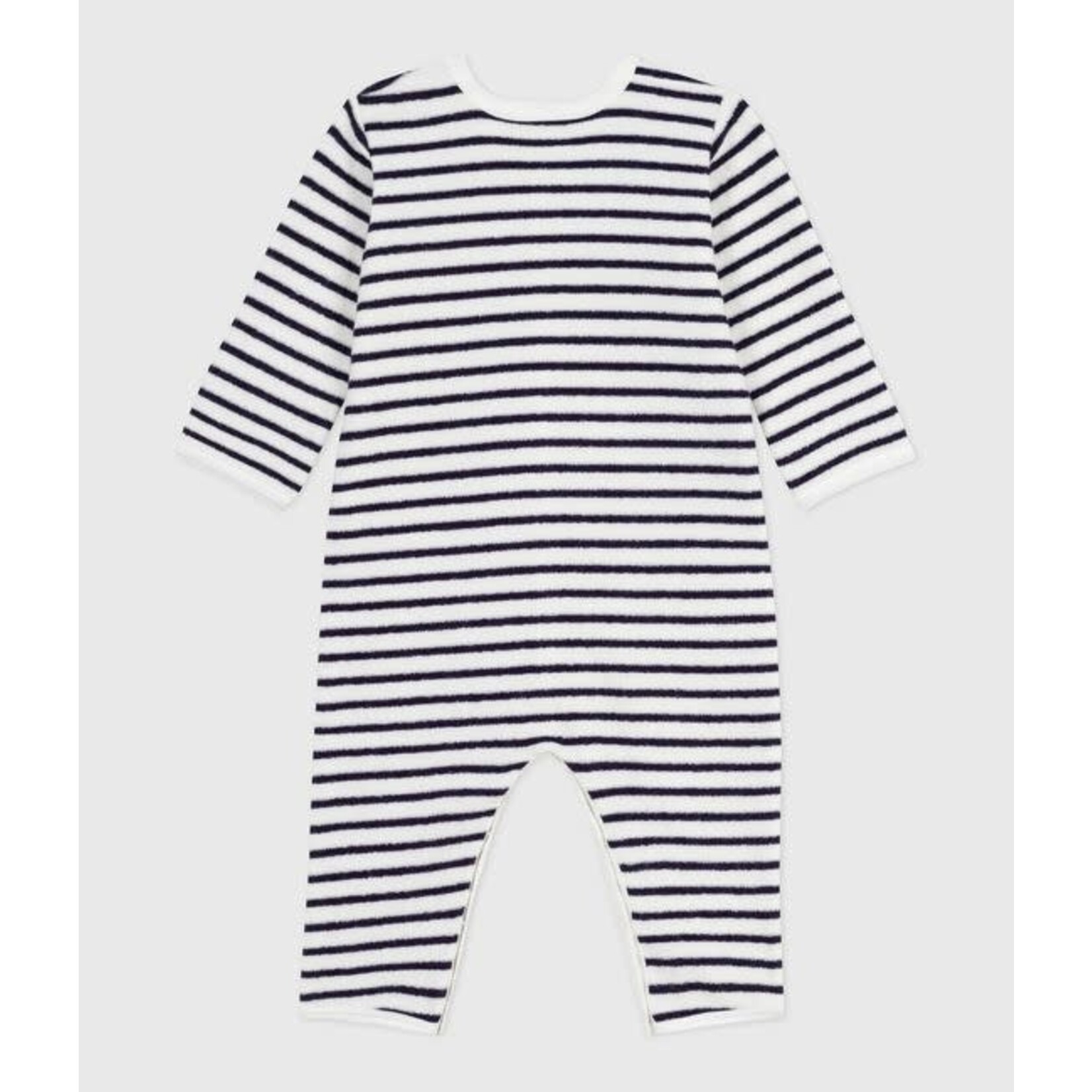 Petit Bateau Dors Bien Pyjama Bébé Sans Pieds Imprimé Marinière Coton Bio