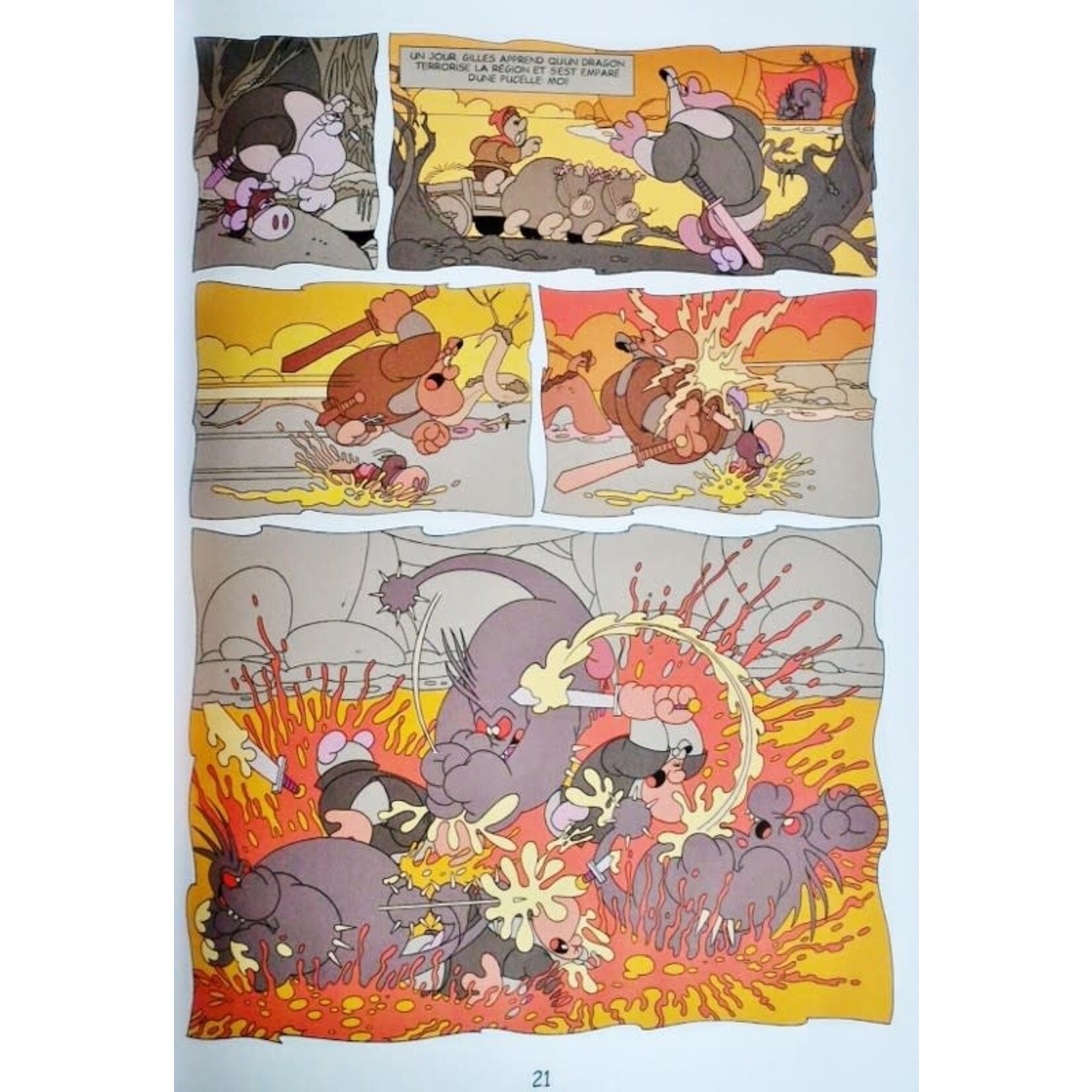 Ligne claire Livre BD La légende du Dragon - Diel
