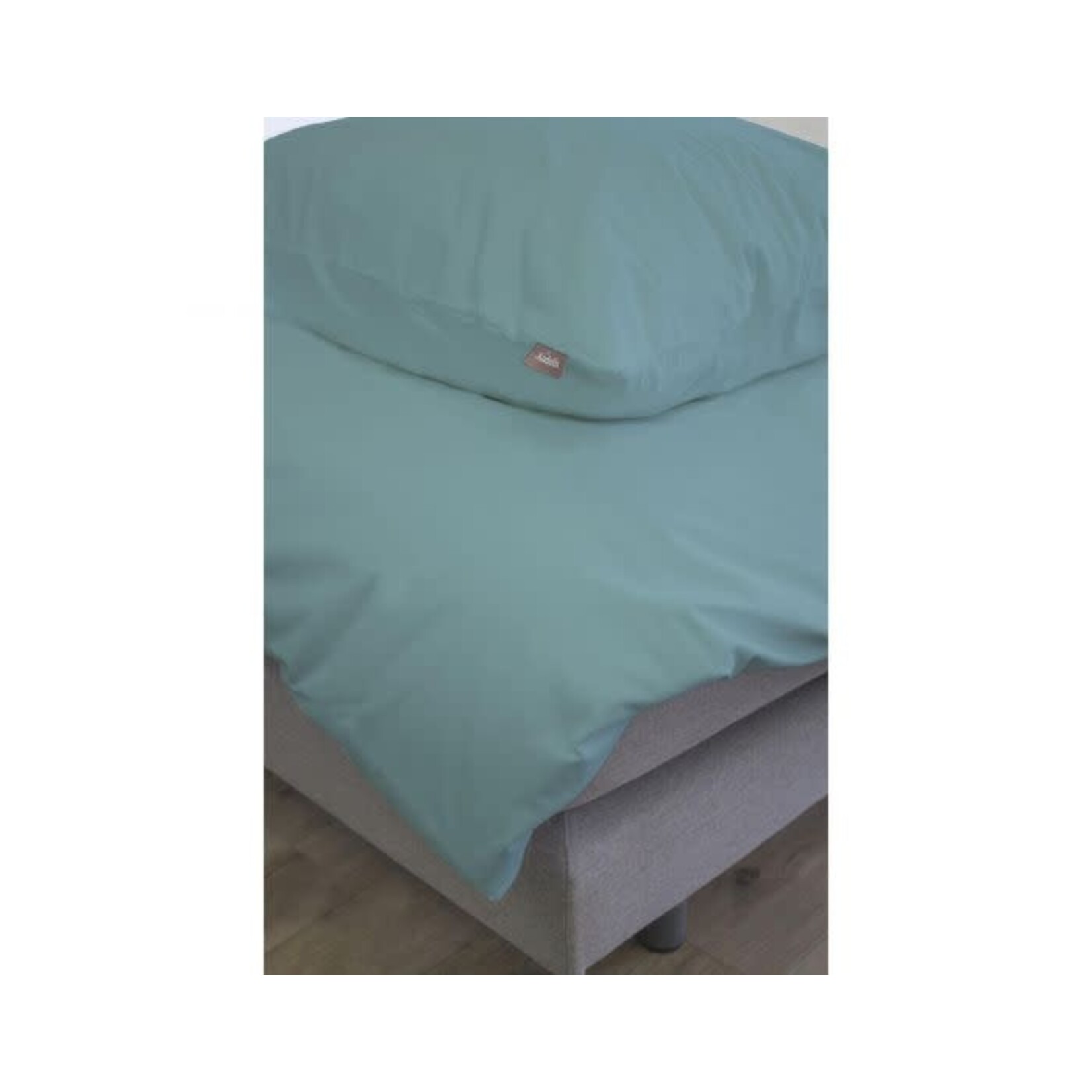 Kadolis Housse de Couette + Taie Coton Bio - Bleu Petrole  140x200CM
