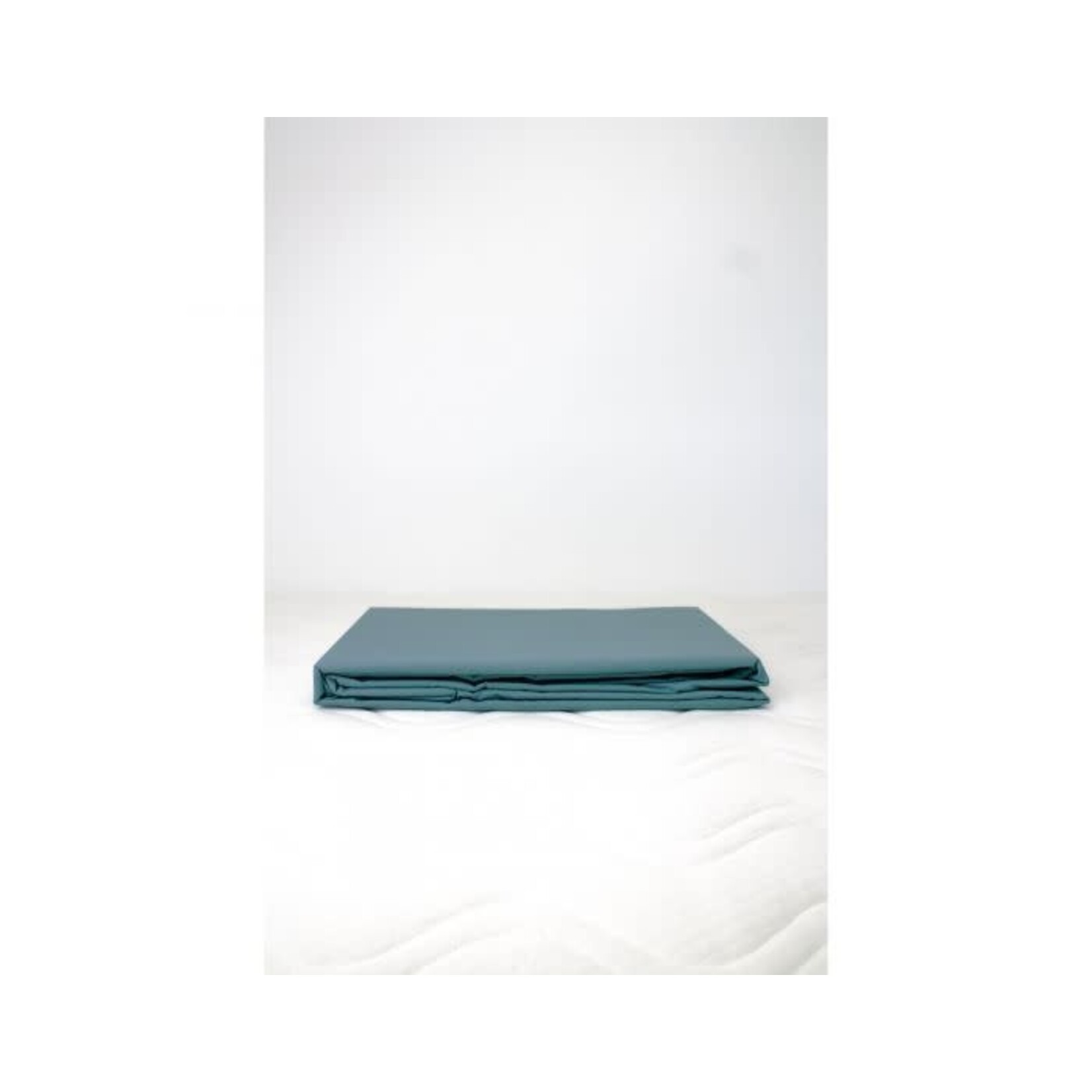 Kadolis Housse de Couette + Taie Coton Bio - Bleu Petrole  140x200CM