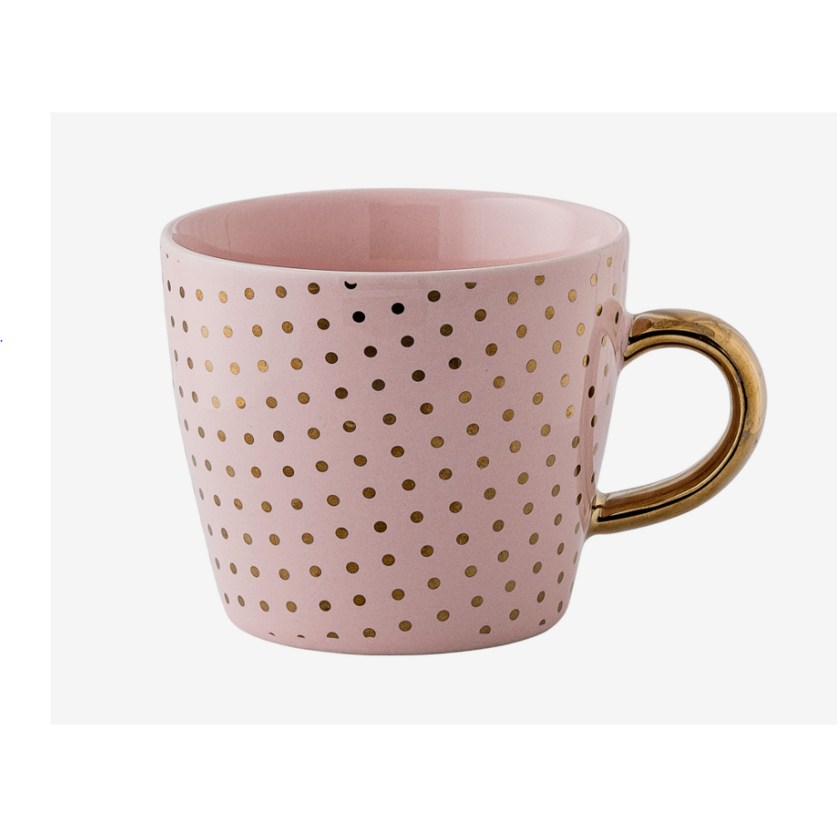 Tasse Mug Henrietta Powder Gold Dots, gold handle Powder