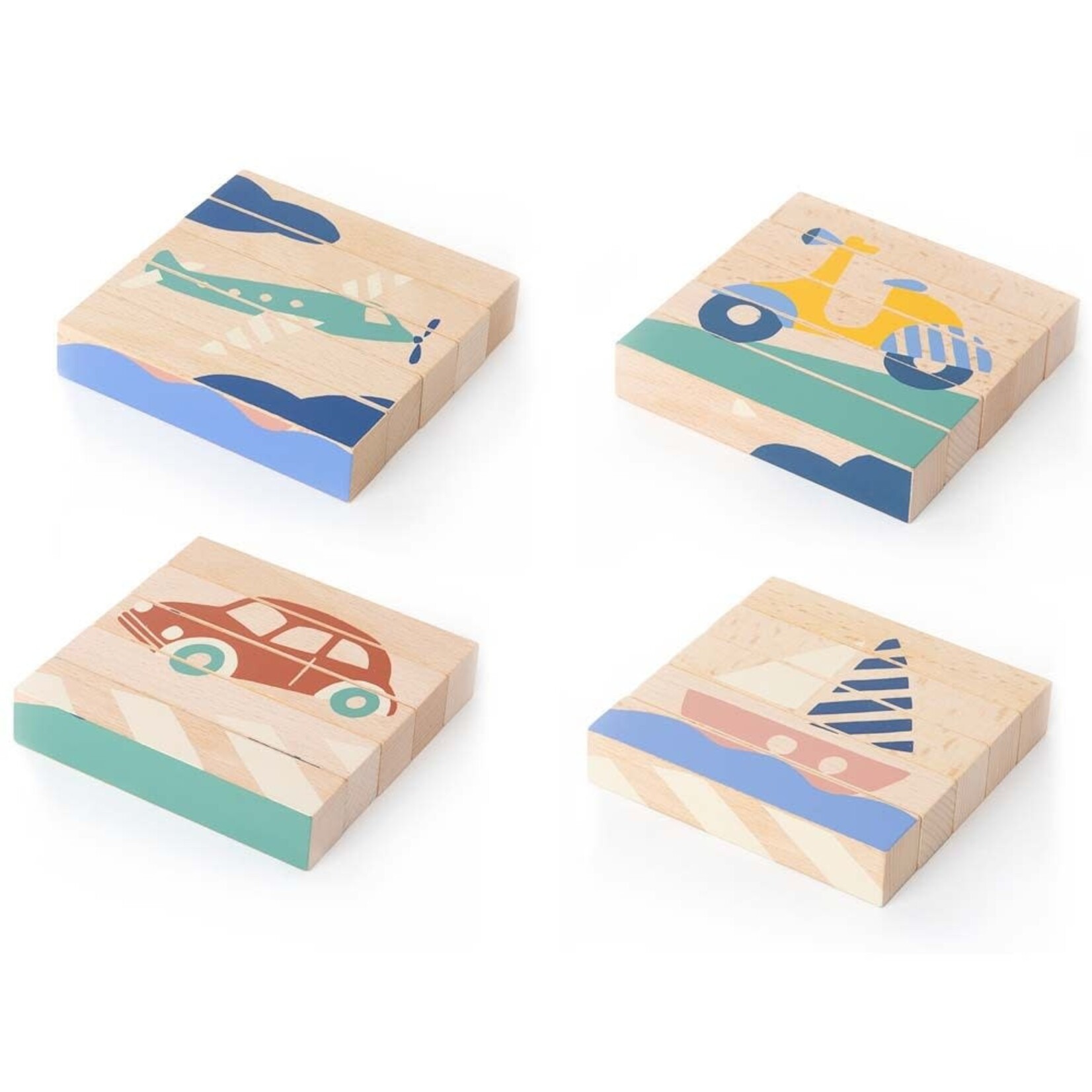 Nobodinoz Nobodinoz Cubes en Bois Transports