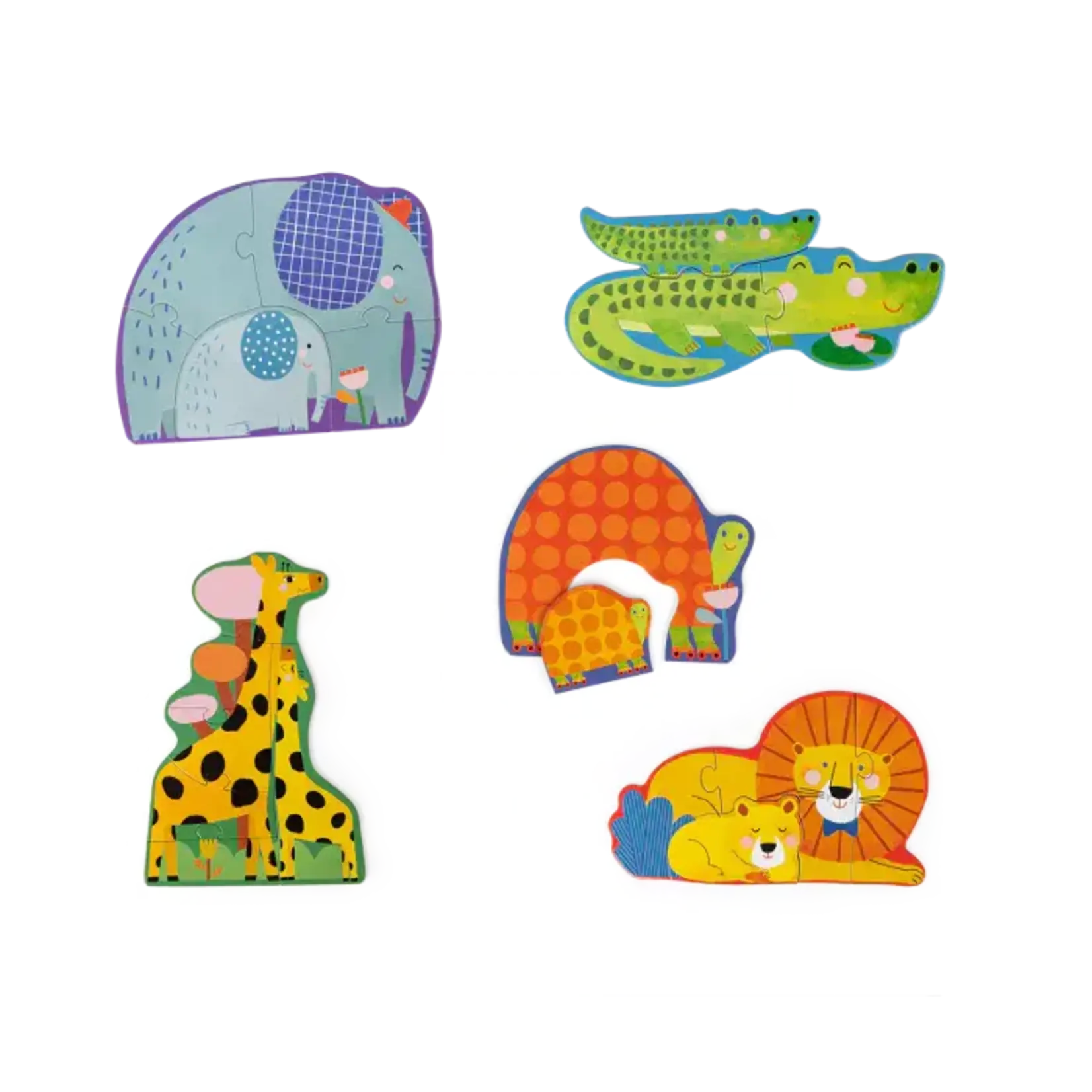 Moulin Roty Puzzles évolutifs animaux (20 pcs) - Les Toupitis - 2-4A