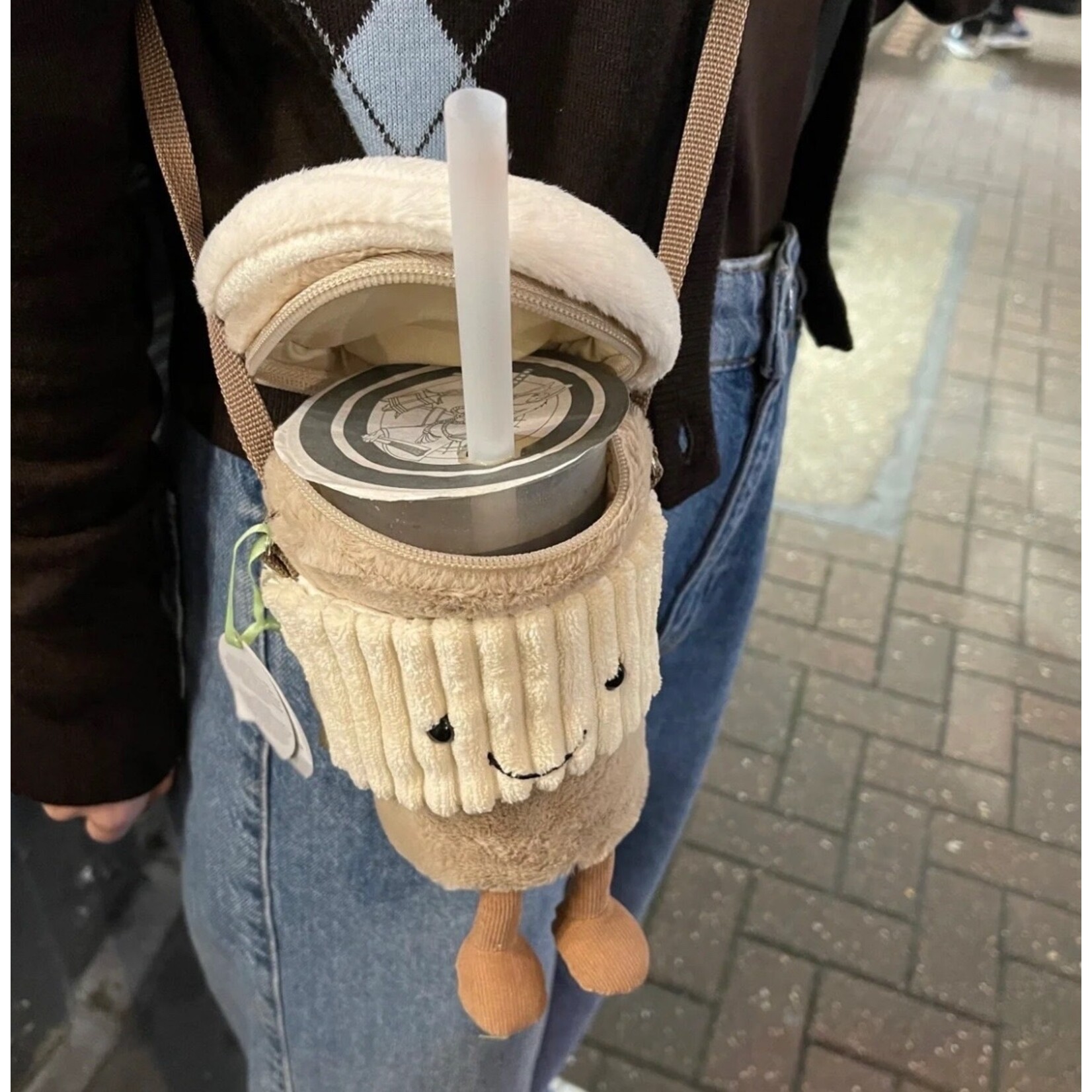 JellyCat Amuseable Coffee-To-Go Bag