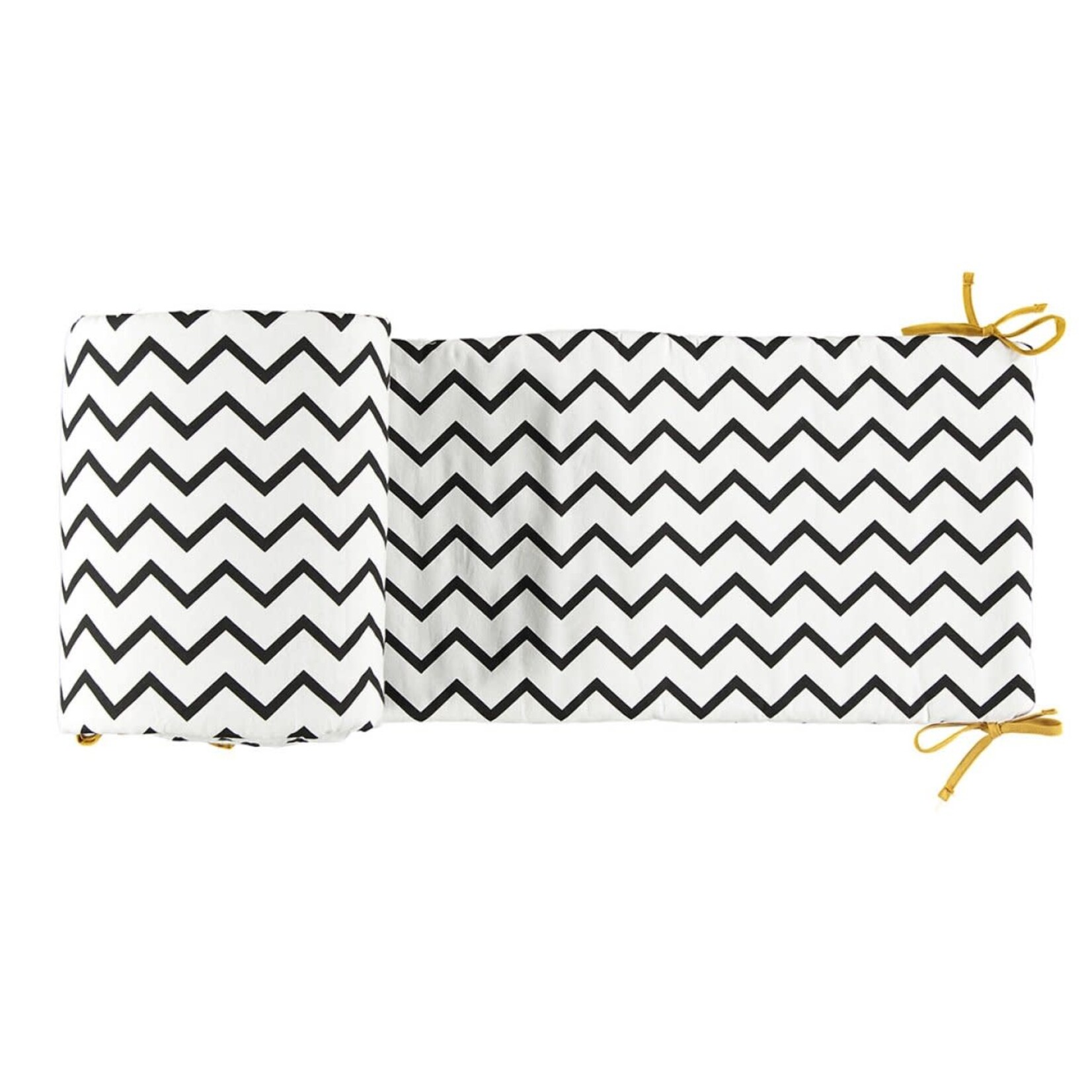 Nobodinoz Tour de Lit  Constantinople Zig Zag Black-White