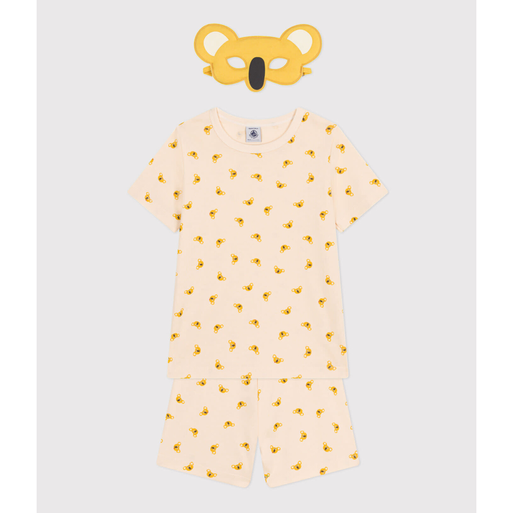 Petit Bateau Pyjama Short Eté Mixte Koala + Masque Déguisement