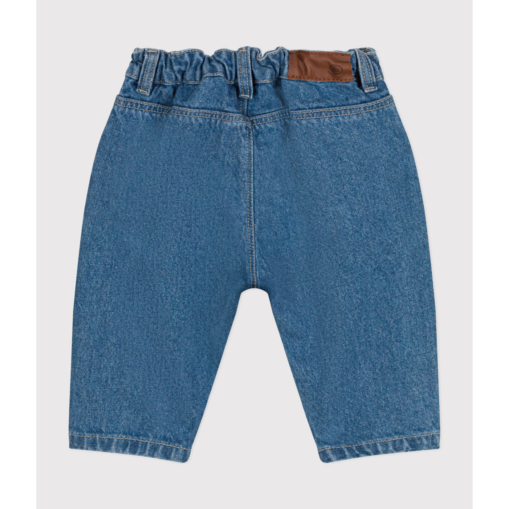 Petit Bateau Pantalon Bébé Jeans Denim Unisexe Bleu