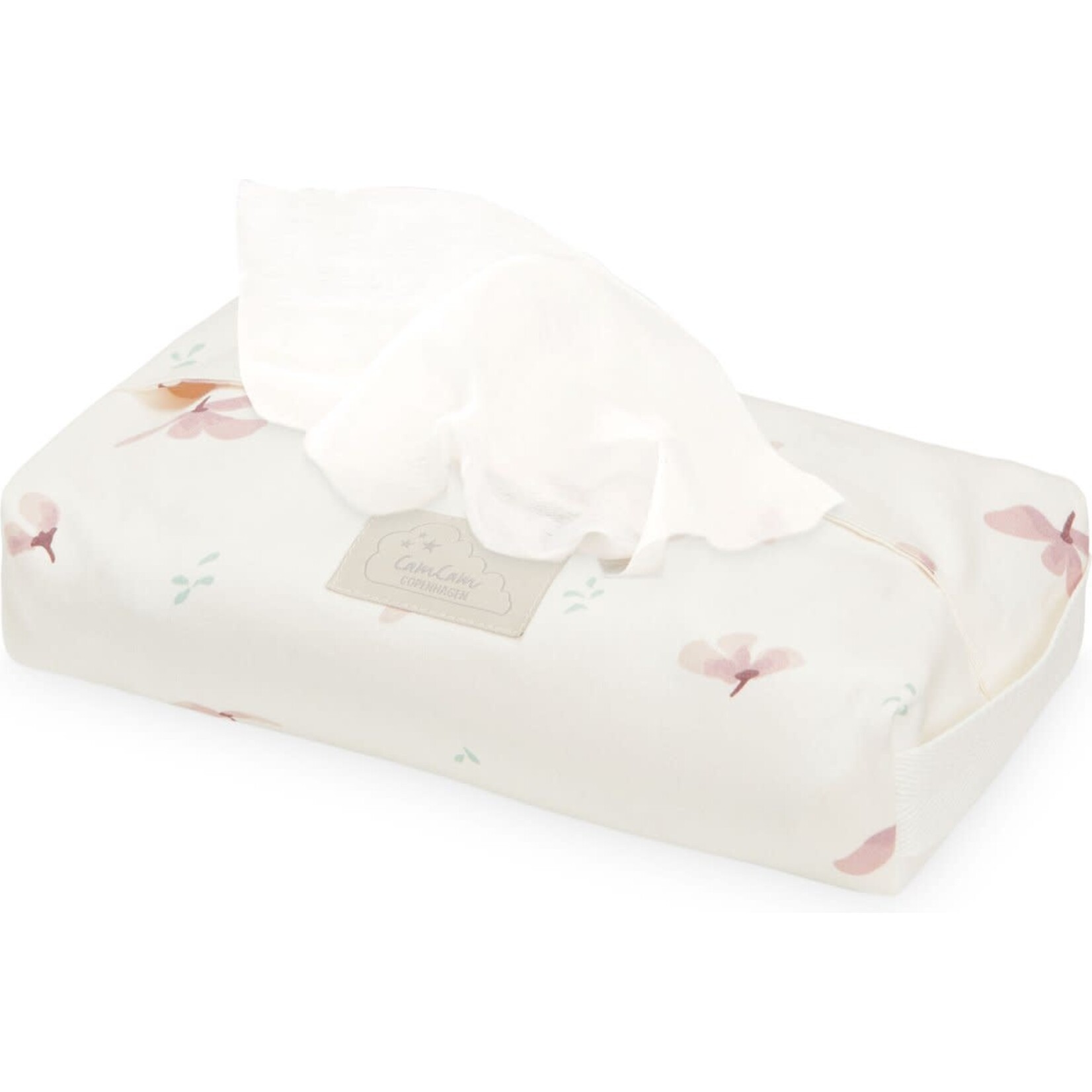 Camcam Copenhague Housse pour Lingettes Windflower Crème