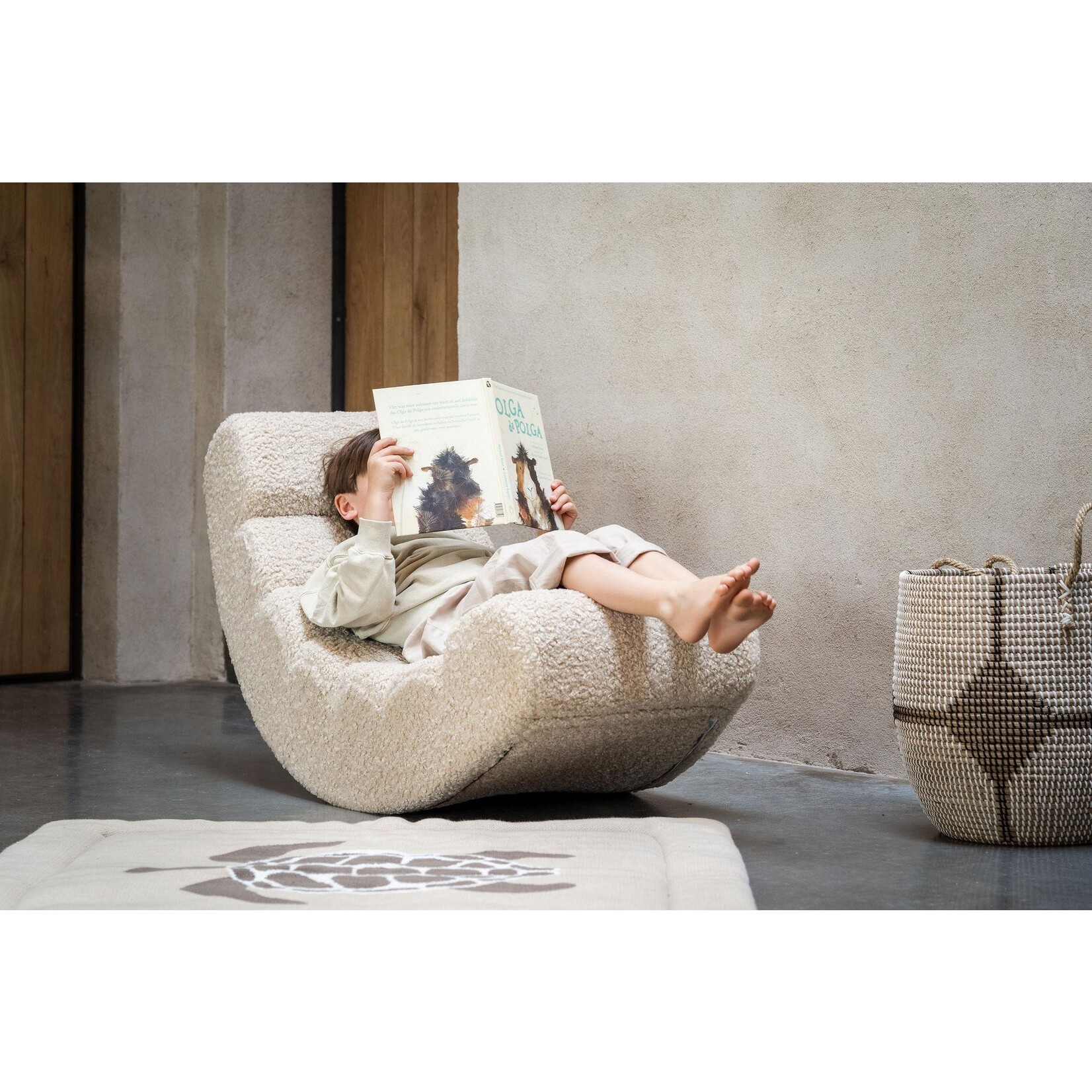 Quax Fauteuil Design Banane Berçante pour Adulte et enfant Sheep