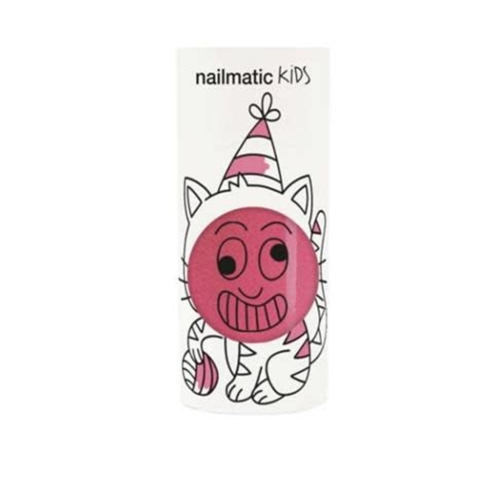 Nailmatic Vernis Enfant à Base d'Eau - Rose Bonbon Pailleté