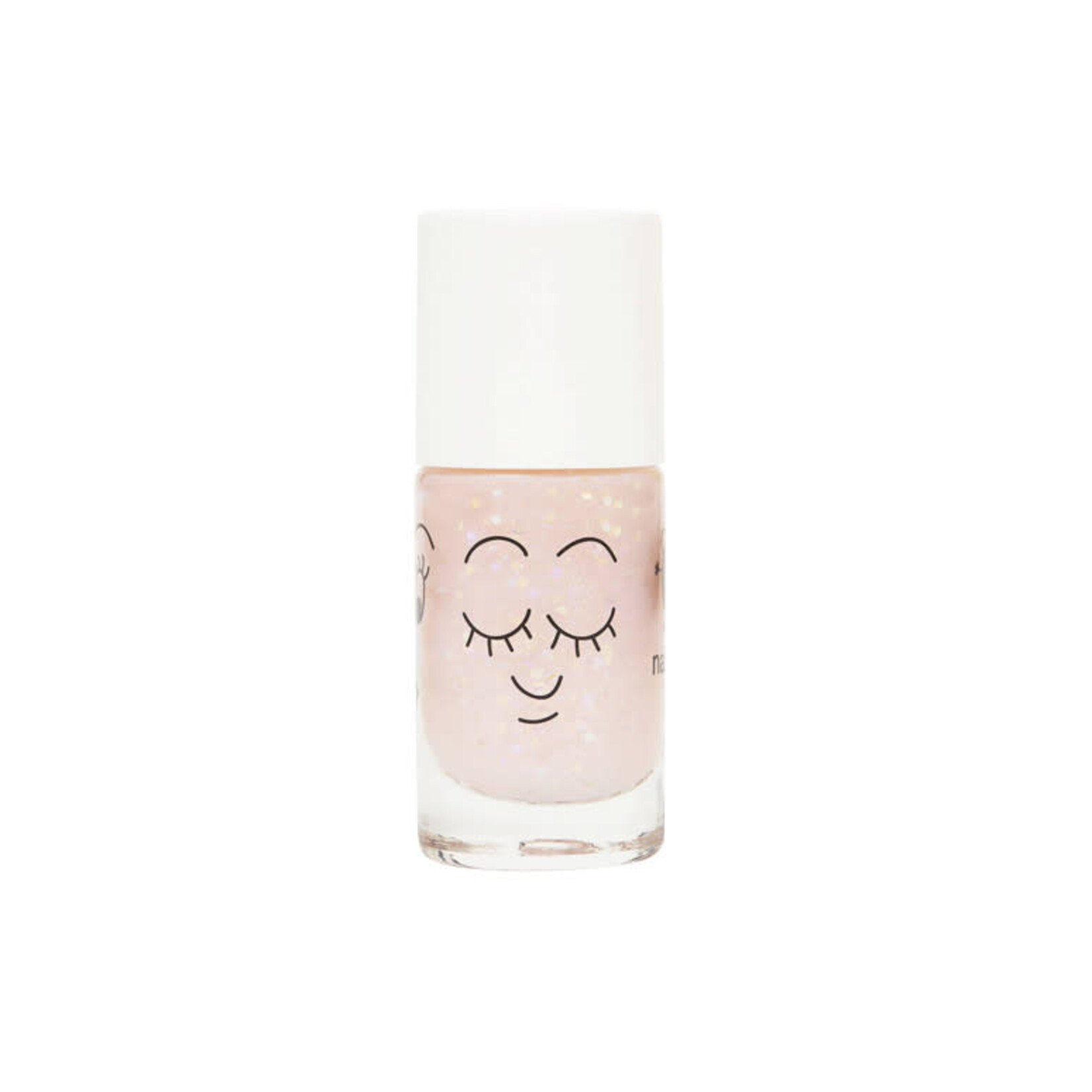 Nailmatic Vernis à Ongles Enfant à Base d'Eau - Rose Transparent Pailleté