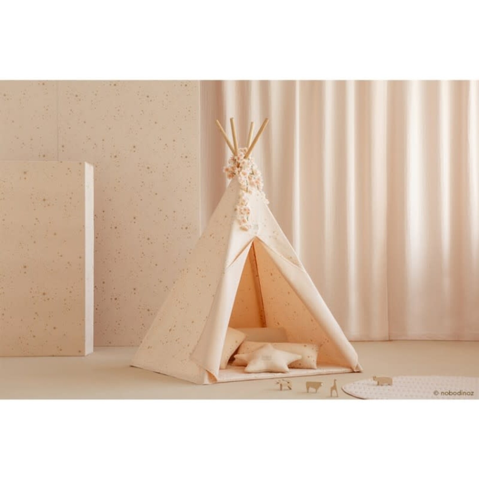 Nobodinoz Tipi Phoenix Gold Stella Dream Pink