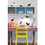 Pom le bonhomme Stickers Déco Repositionnables Dinosaures Noirs