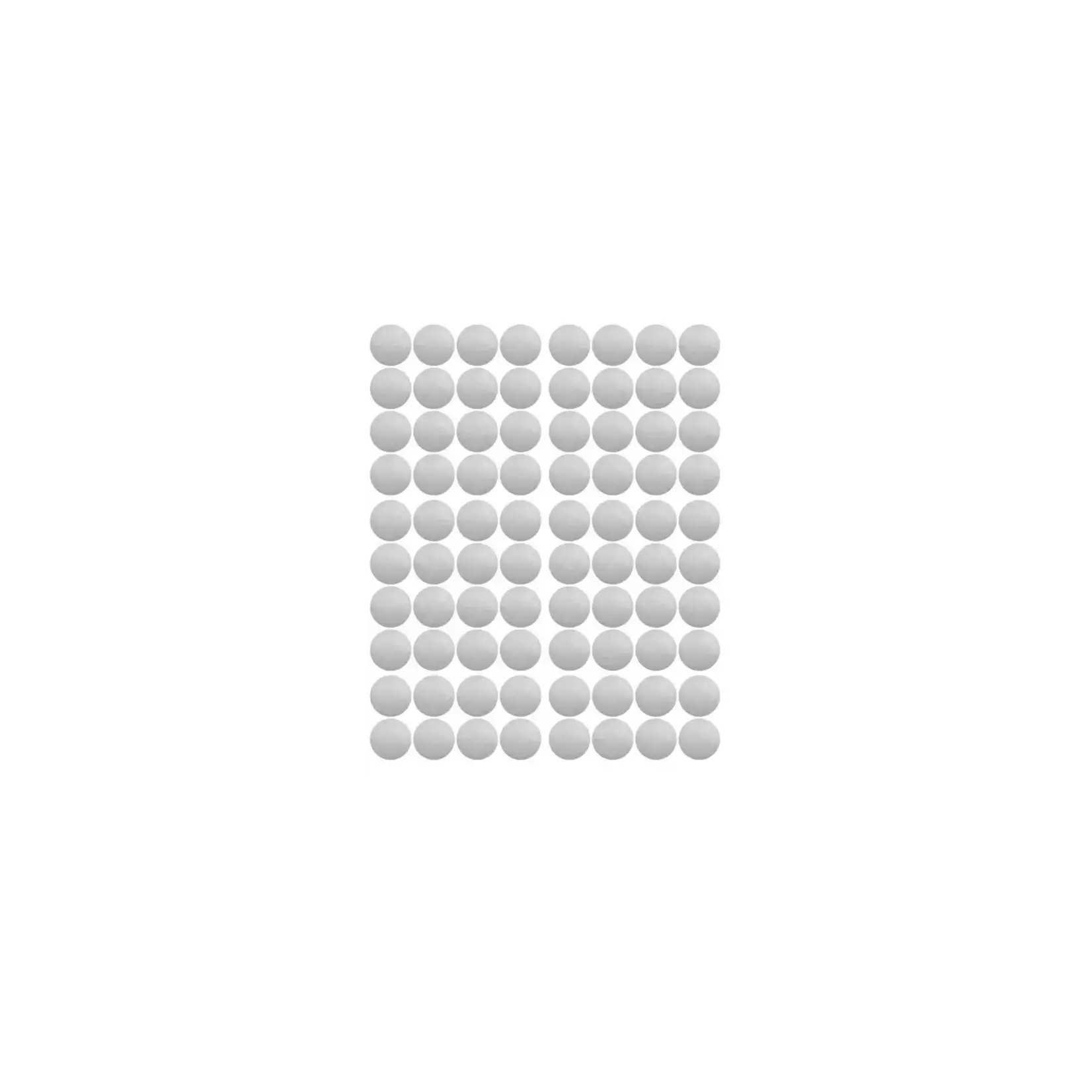 Pom le bonhomme Stickers Déco Repositionnables  Pois Argent