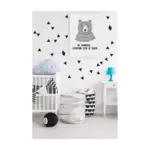 Pom le bonhomme Stickers Déco Repositionnables Triangles noirs