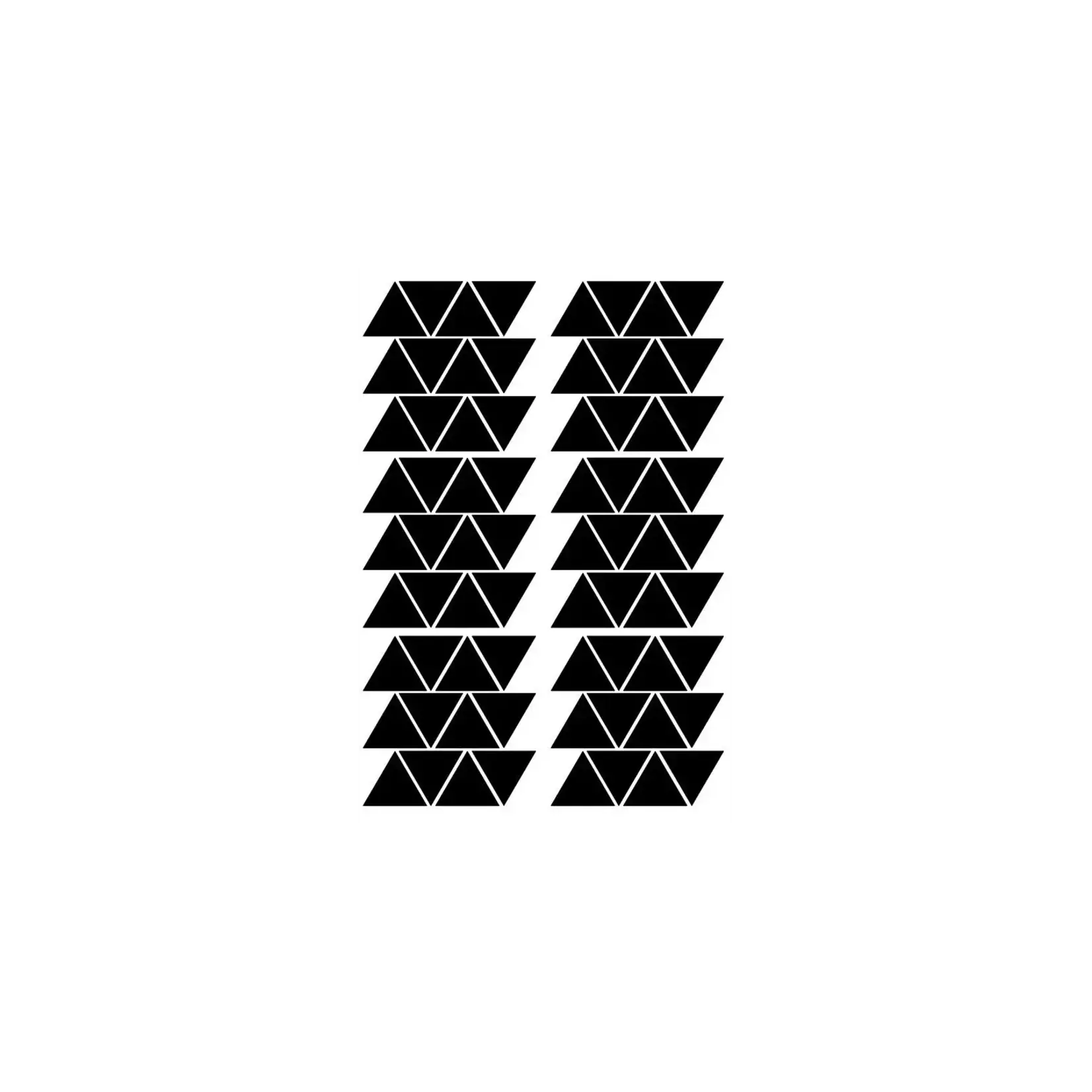 Pom le bonhomme Stickers Déco Repositionnables Triangles noirs