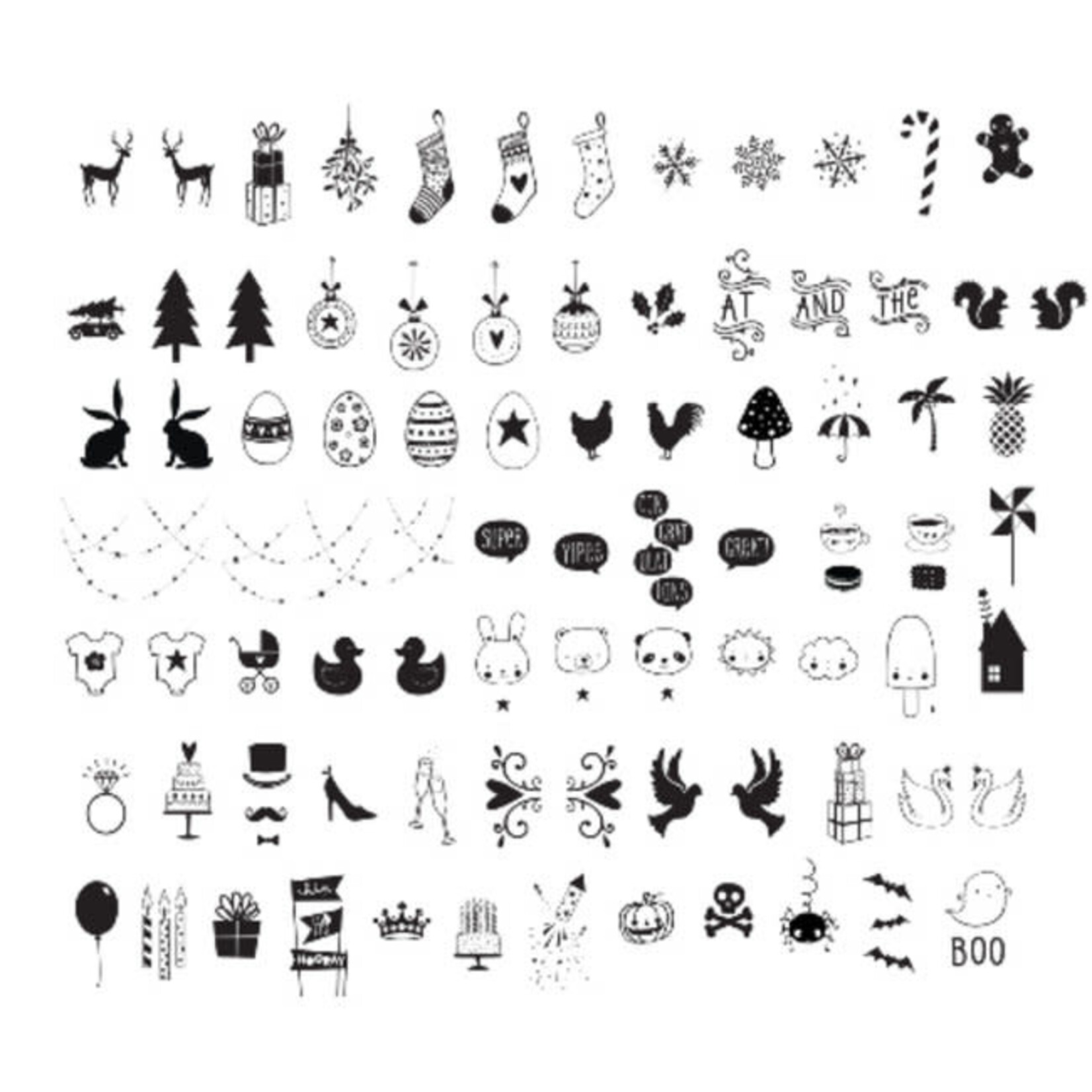 Lightbox Symbole Set Celebrations