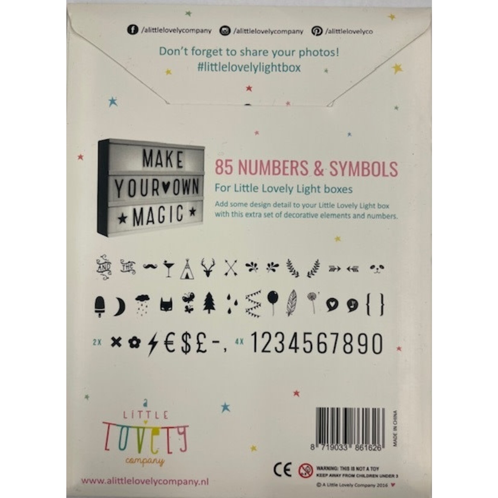 Lightbox Set Numbers & Symbols