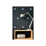 Pom le bonhomme Stickers Déco Repositionnables Triangles Argent