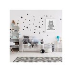 Pom le bonhomme Stickers Deco Repositionnables Etoiles Noires