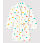 Petit Bateau Robe de Chambre Cœurs Multicolores Fille Polaire 6-8A