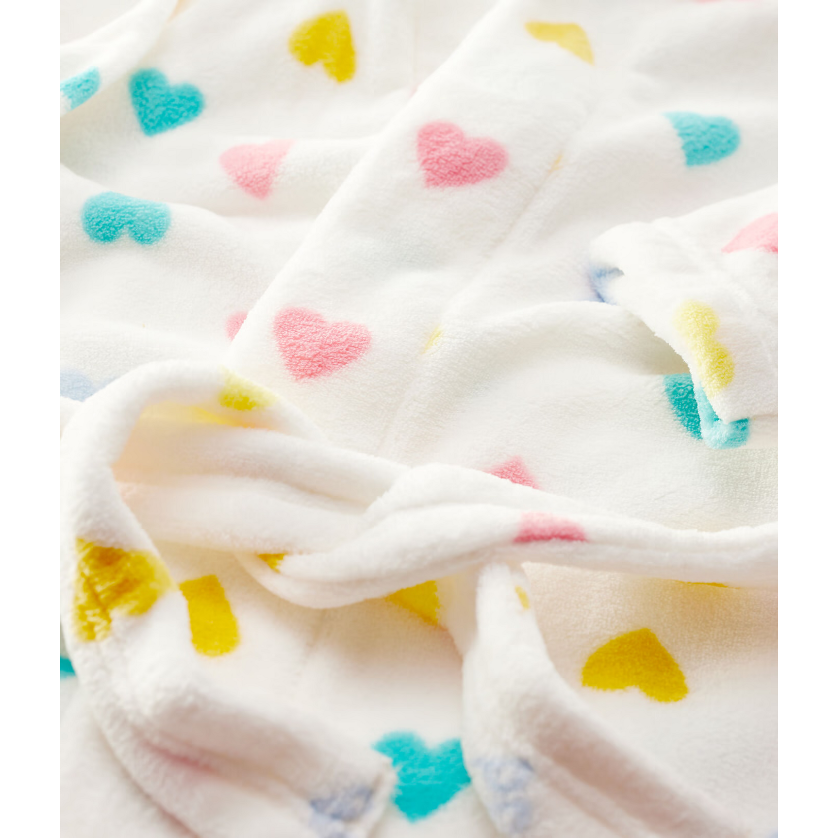 Petit Bateau Robe de Chambre Cœurs Multicolores Fille Polaire 6-8A