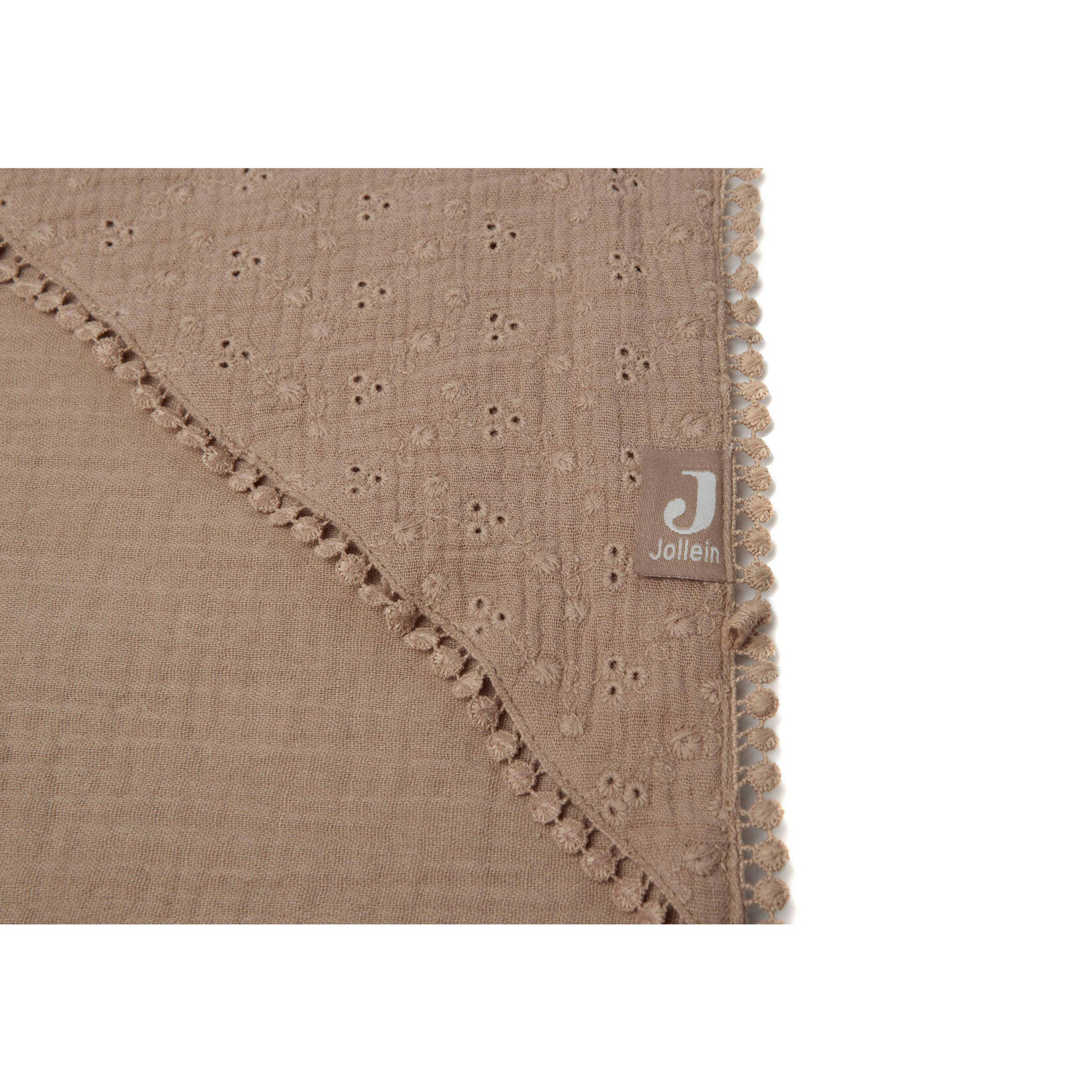 Jollein Cape de bain embroidery Biscuit 75x75 cm