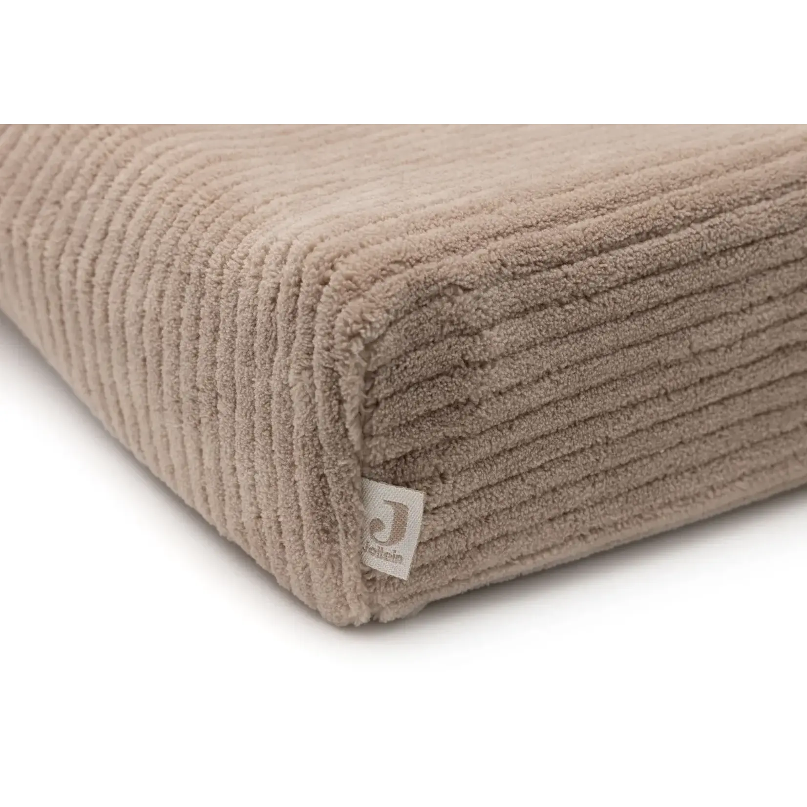 Jollein Housse Matelas A Langer 50x70CM Cloudy Rib - Milky Coffee