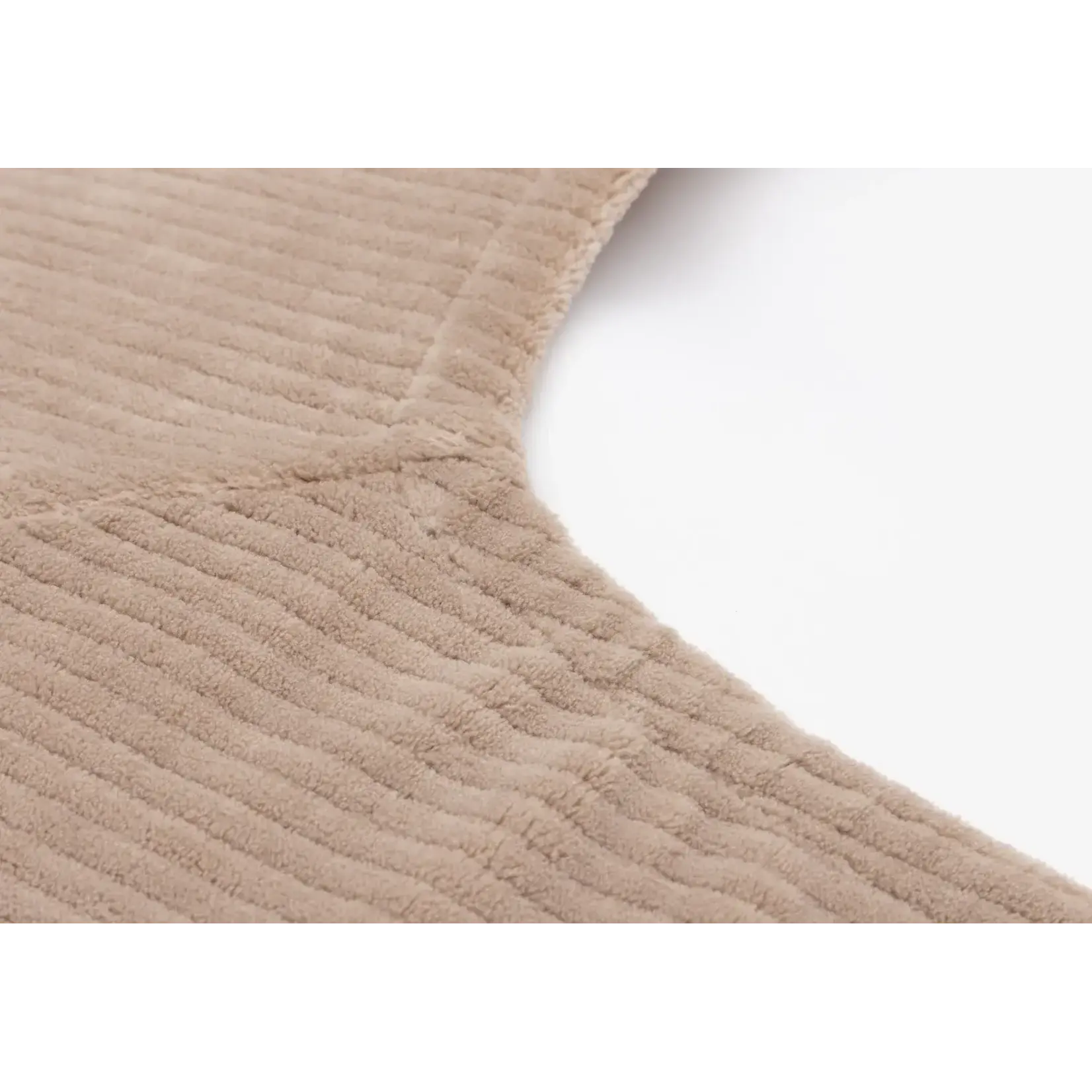 Jollein Housse Matelas A Langer 50x70CM Cloudy Rib - Milky Coffee