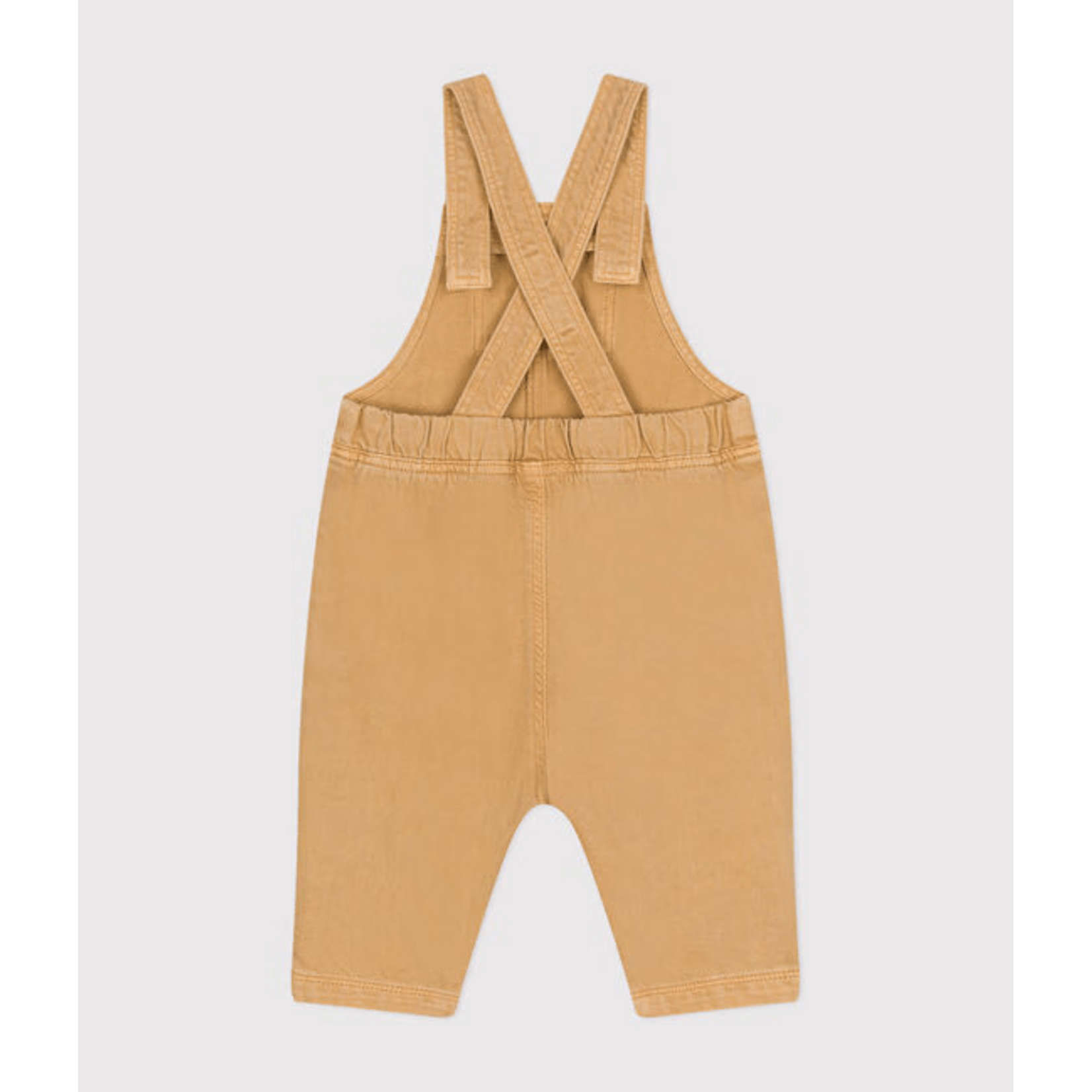 Petit Bateau Salopette Longue Bébé Denim Couleur Moutarde 36M