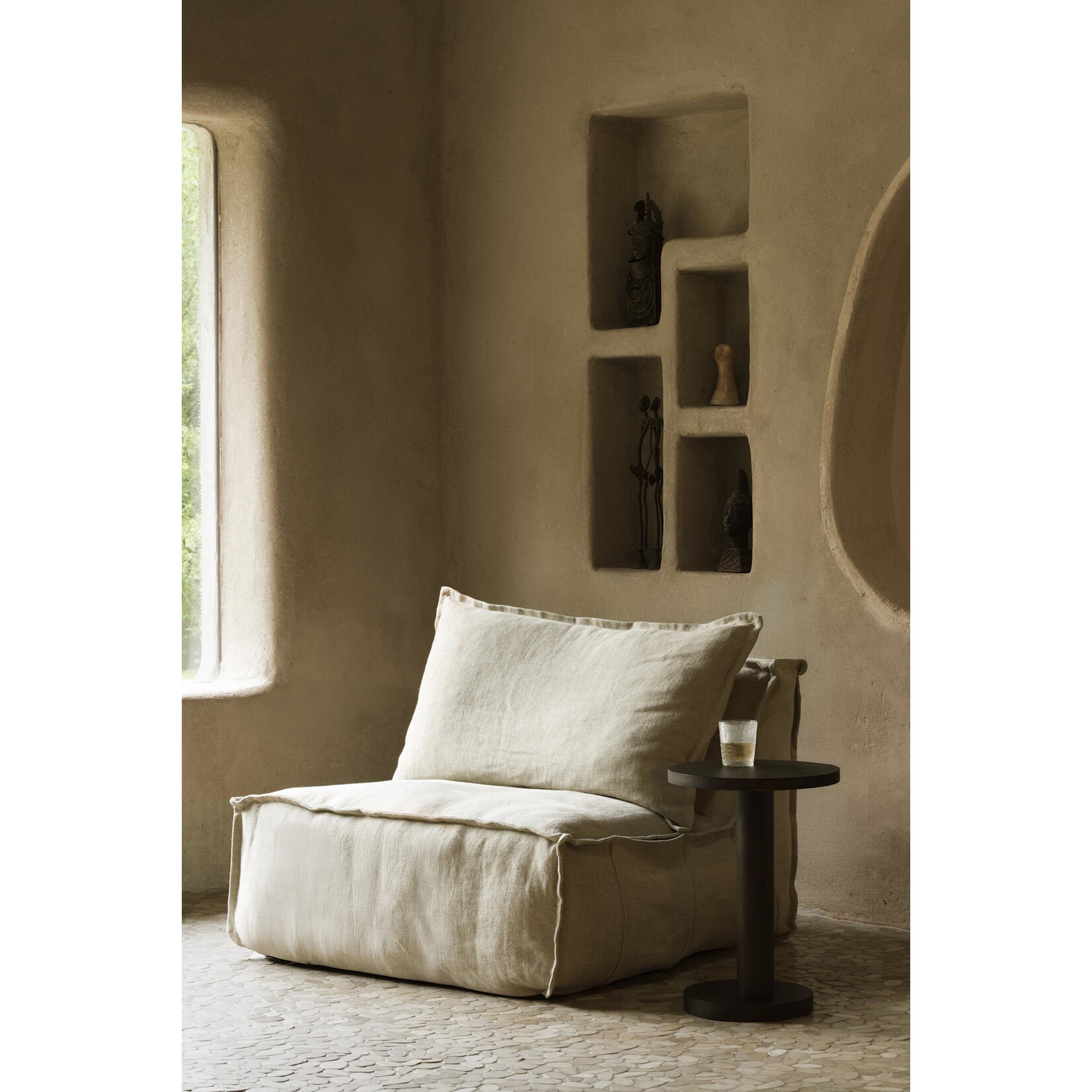 Quax Fauteuil Linen Lounger Beige