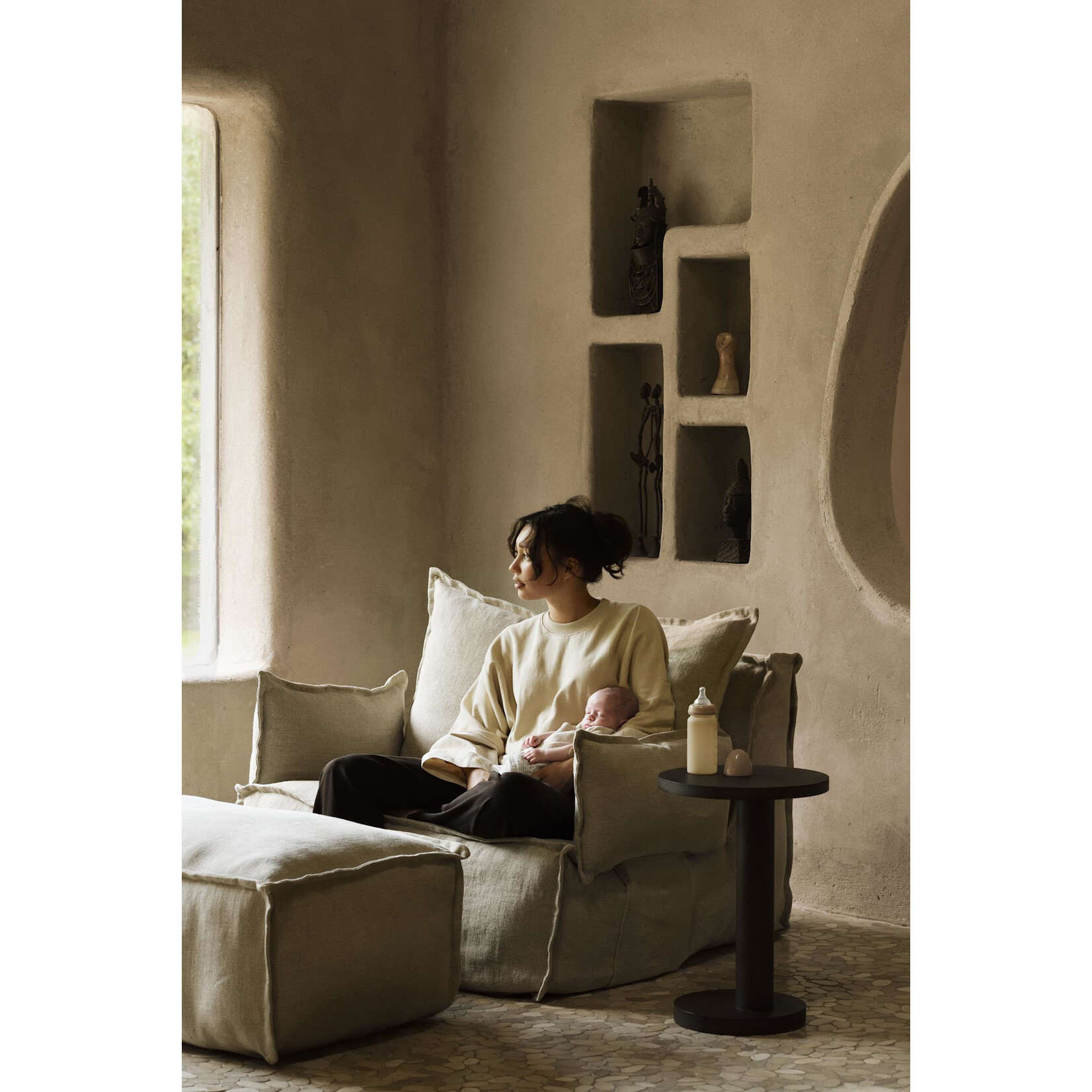 Quax Fauteuil Linen Lounger Beige